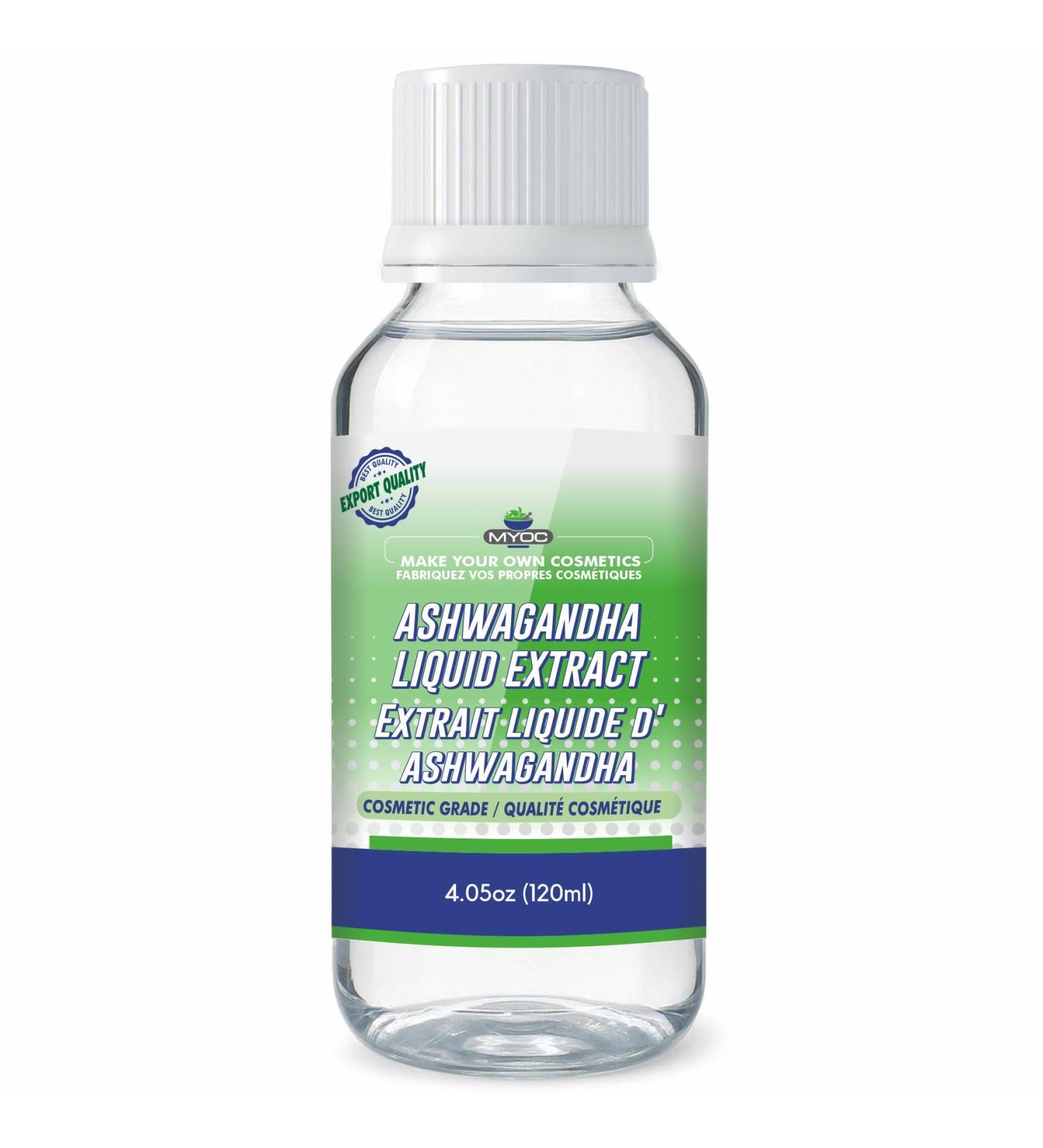 MYOC_Ashwagandha_Liquid_Extract_|_Cosmetic_Grade_Botanical_Ingredient_|_Non-Edible_|_Water_Based_Herbal_Extract_for_DIY_Skincare_|_120ml - Buy Online on GoSupps.com