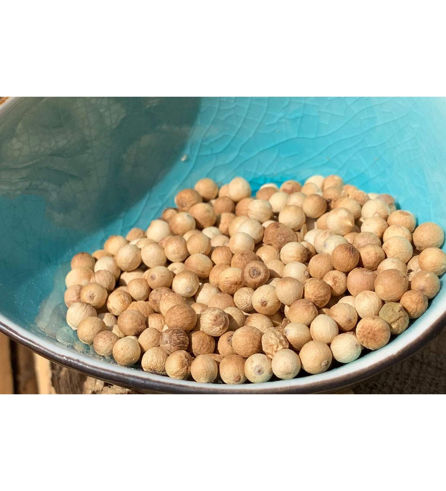 Buy 100g Smoked White Pepper from Sri Lanka - Pepper Bride White Moon | Intense Aroma & Flavor - Fast International Shipping - Buy Online on GoSupps.com