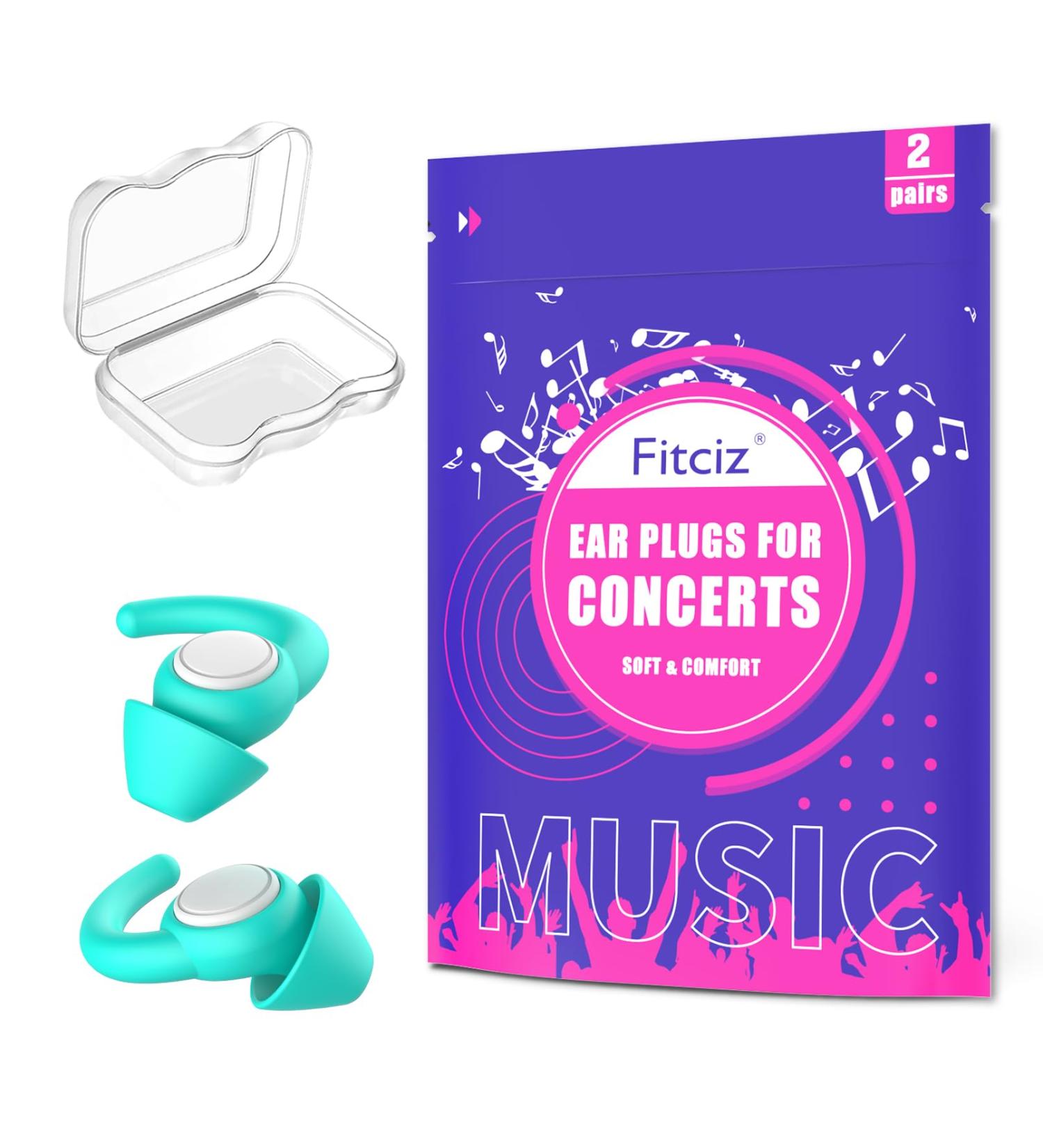 Fitciz Concert Ear Plugs for Music High Fidelity Ear Plugs for Musician Noise Reduction Hearing Protection Festival DJ s Drummers Concert earplugs - Buy Online on GoSupps.com