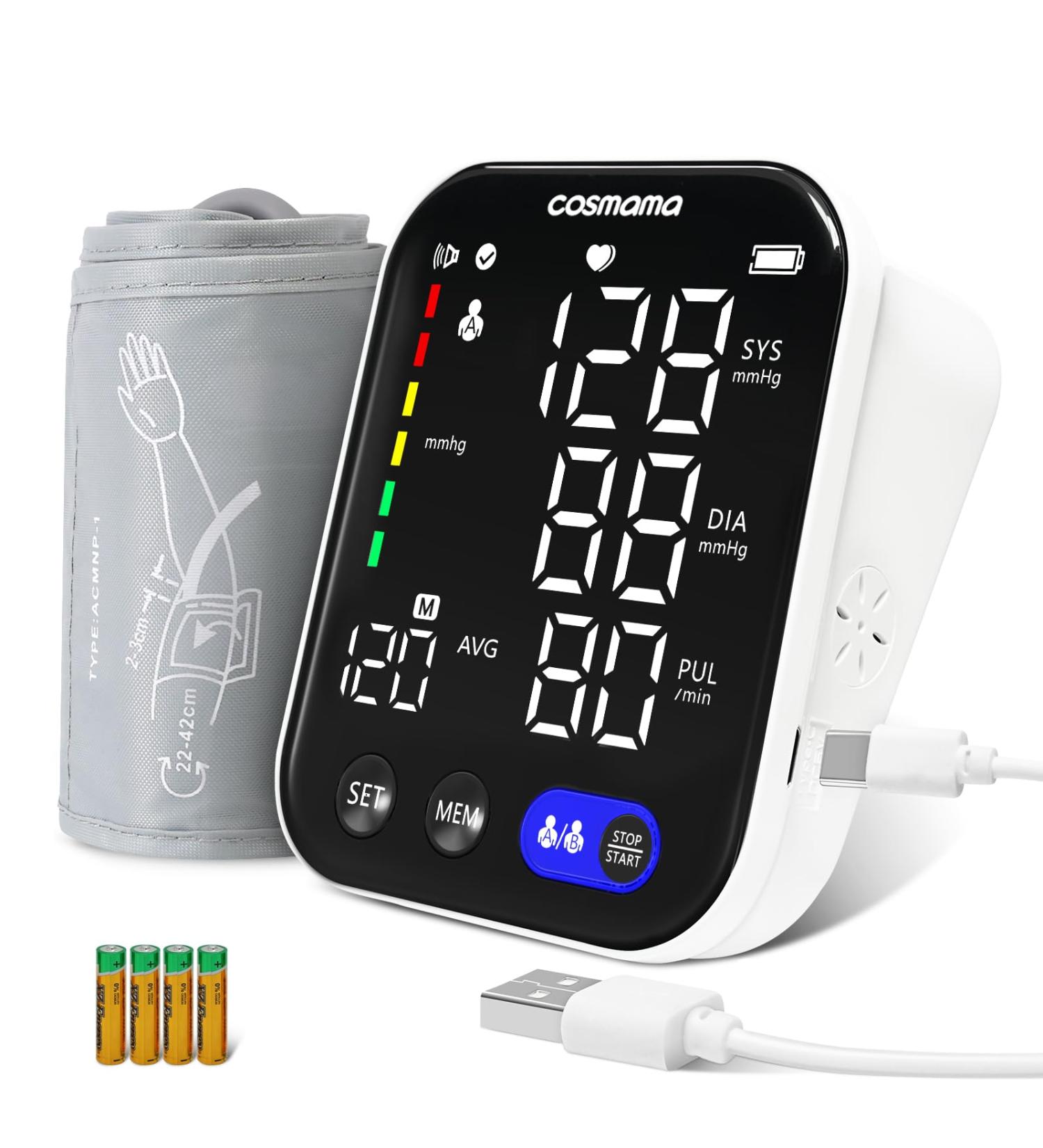 Buy Accurate Blood Pressure Monitor | Automatic BP Machine with 240 Reading Memory & XL Cuff | Home Use - Fast International Shipping - Buy Online on GoSupps.com