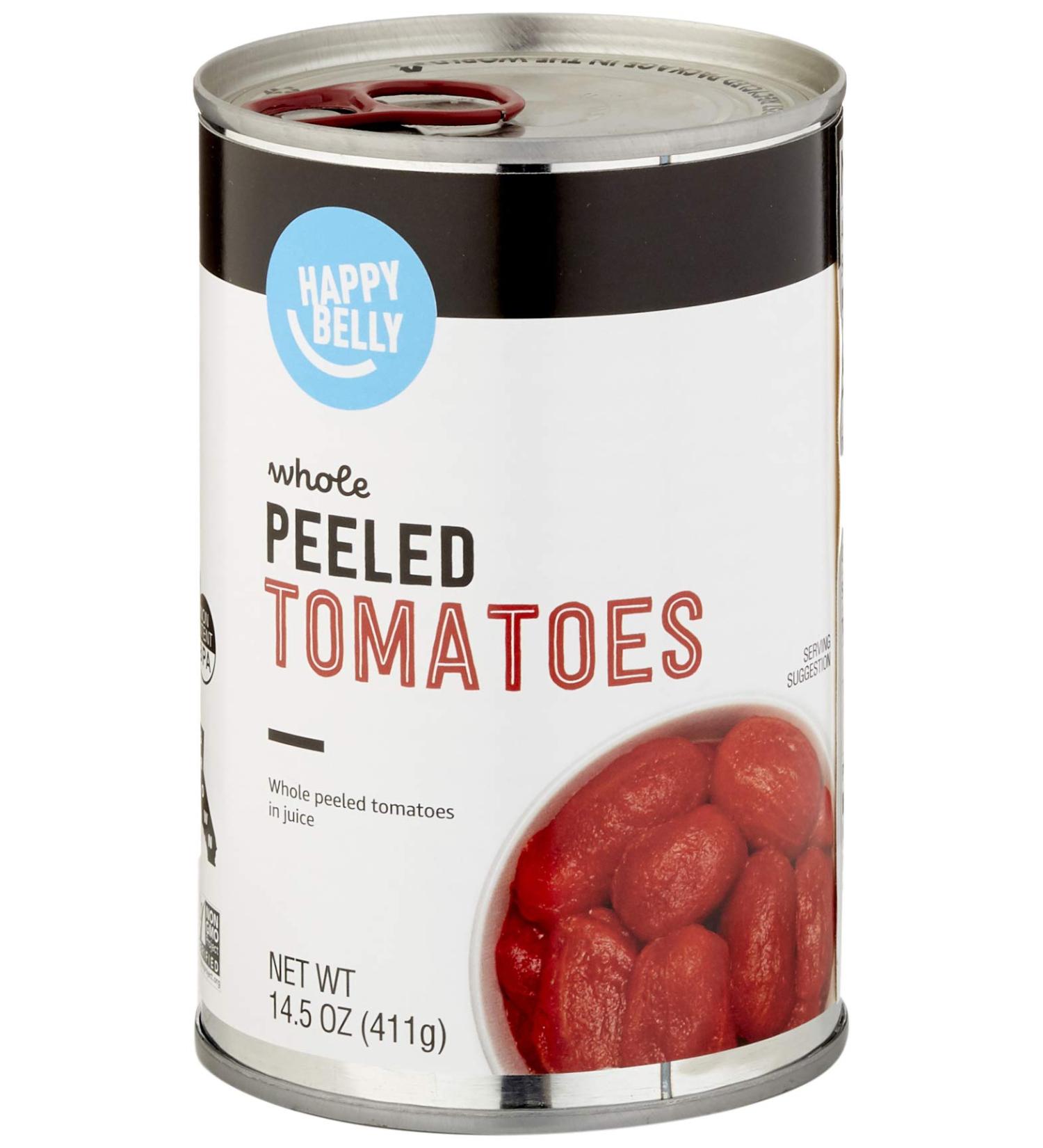 Happy Belly Whole Peeled Tomatoes 14.5 oz - Amazon Brand - Buy Online on GoSupps.com