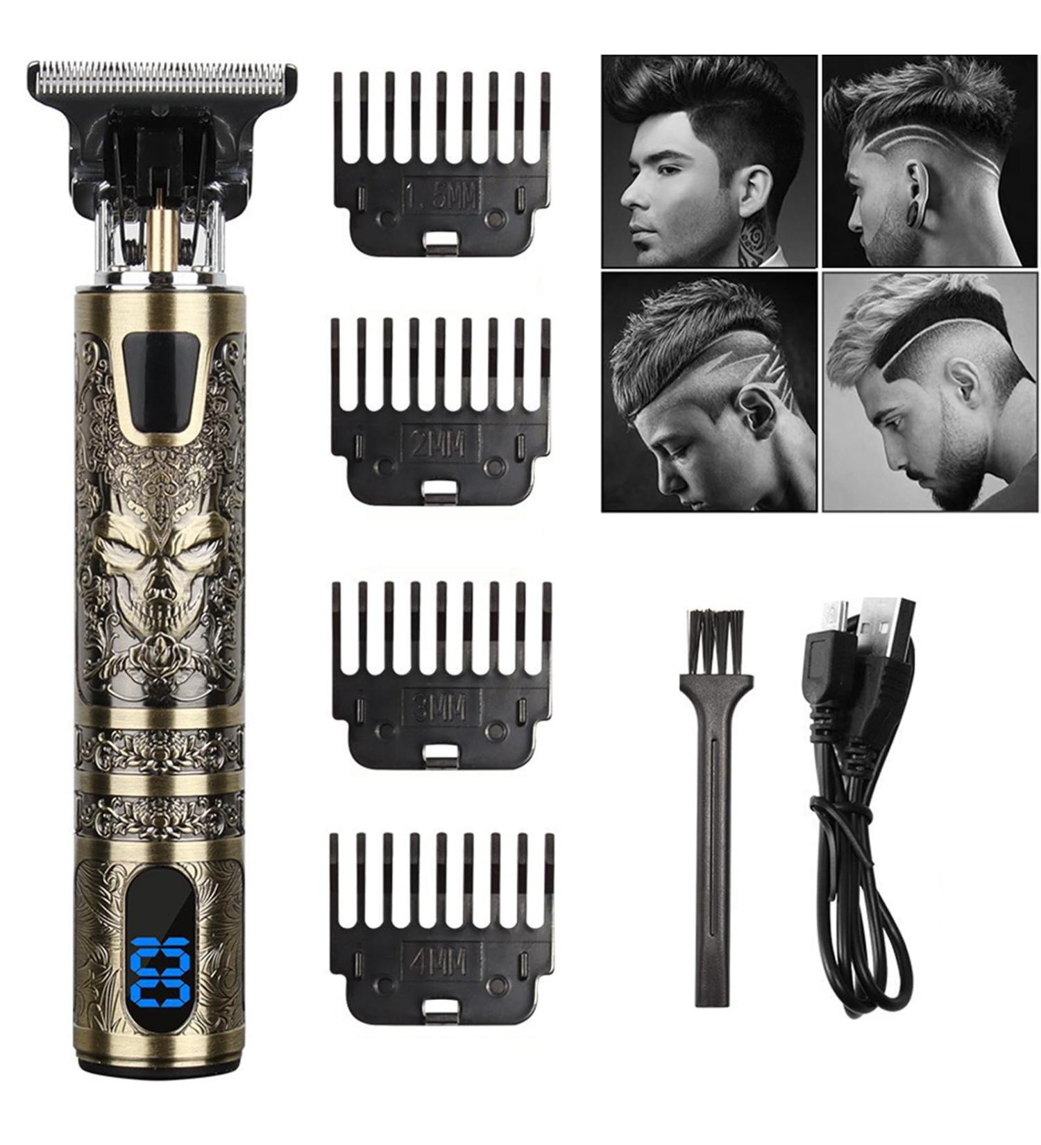 Men's Electric Hair Clippers with 4 Limit Combs | Precision Outliner Trimmer | USB Type-C Charging | Gifts for Men - Buy Online on GoSupps.com