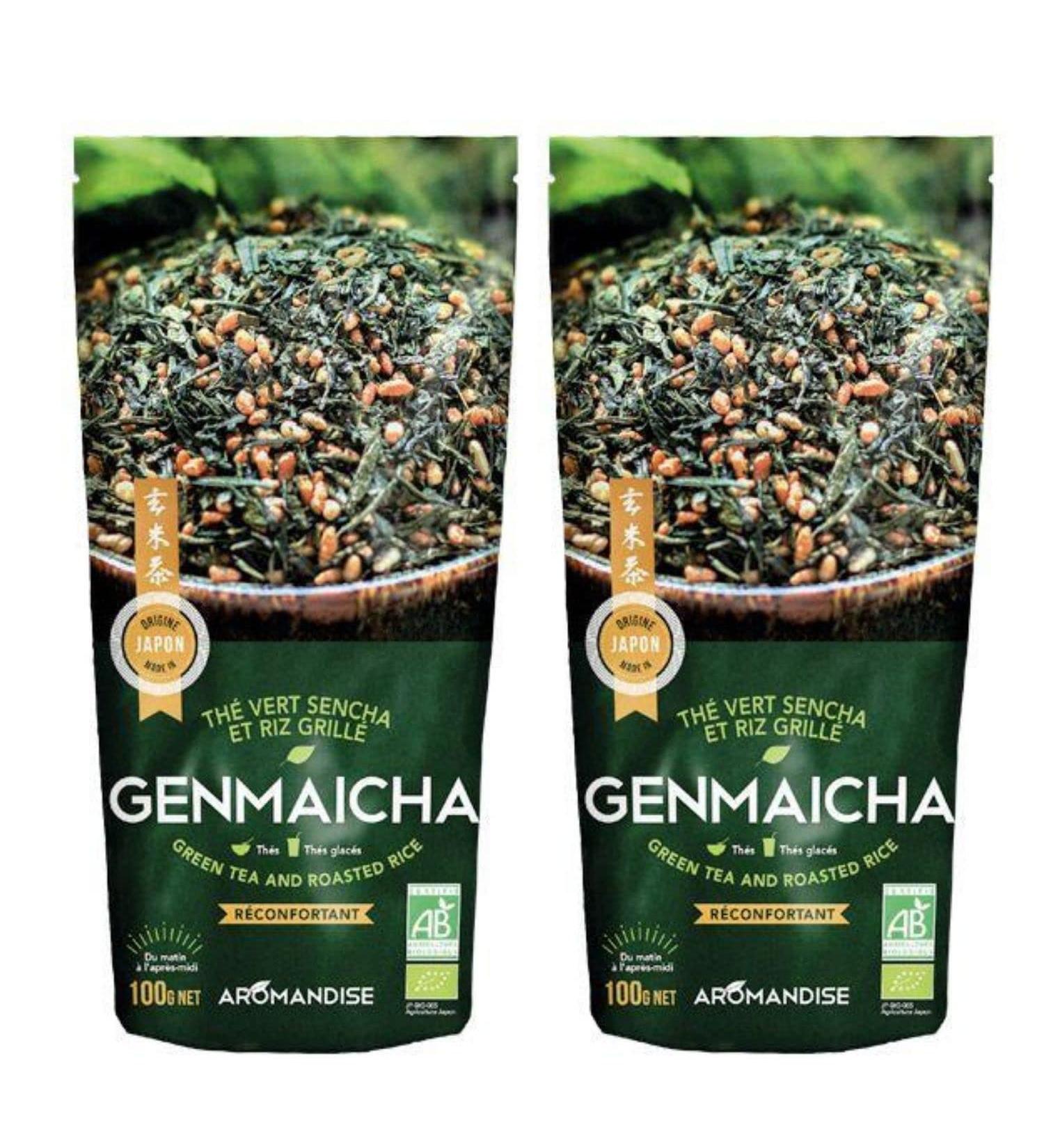 Aromandise Organic Japanese green tea Genmaicha - Sencha & roasted rice 200g