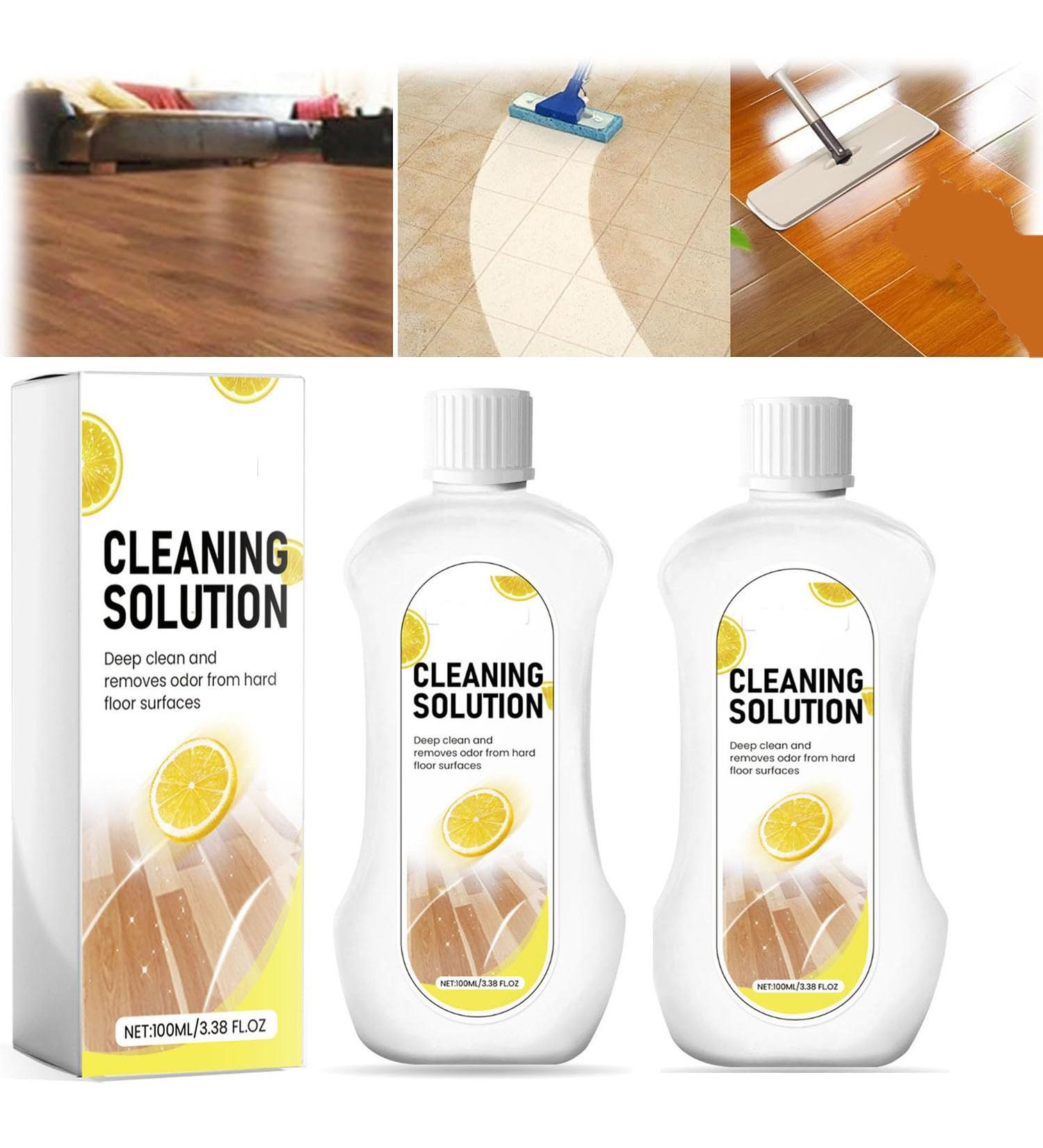 Cleaning Solution - Floor Cleaning Fluid.Solution Multi-Surface Deodorizing Cleaning Solution Household Floor Cleaner Lemon Flavour 100ml (2 Pcs) - Buy Online on GoSupps.com