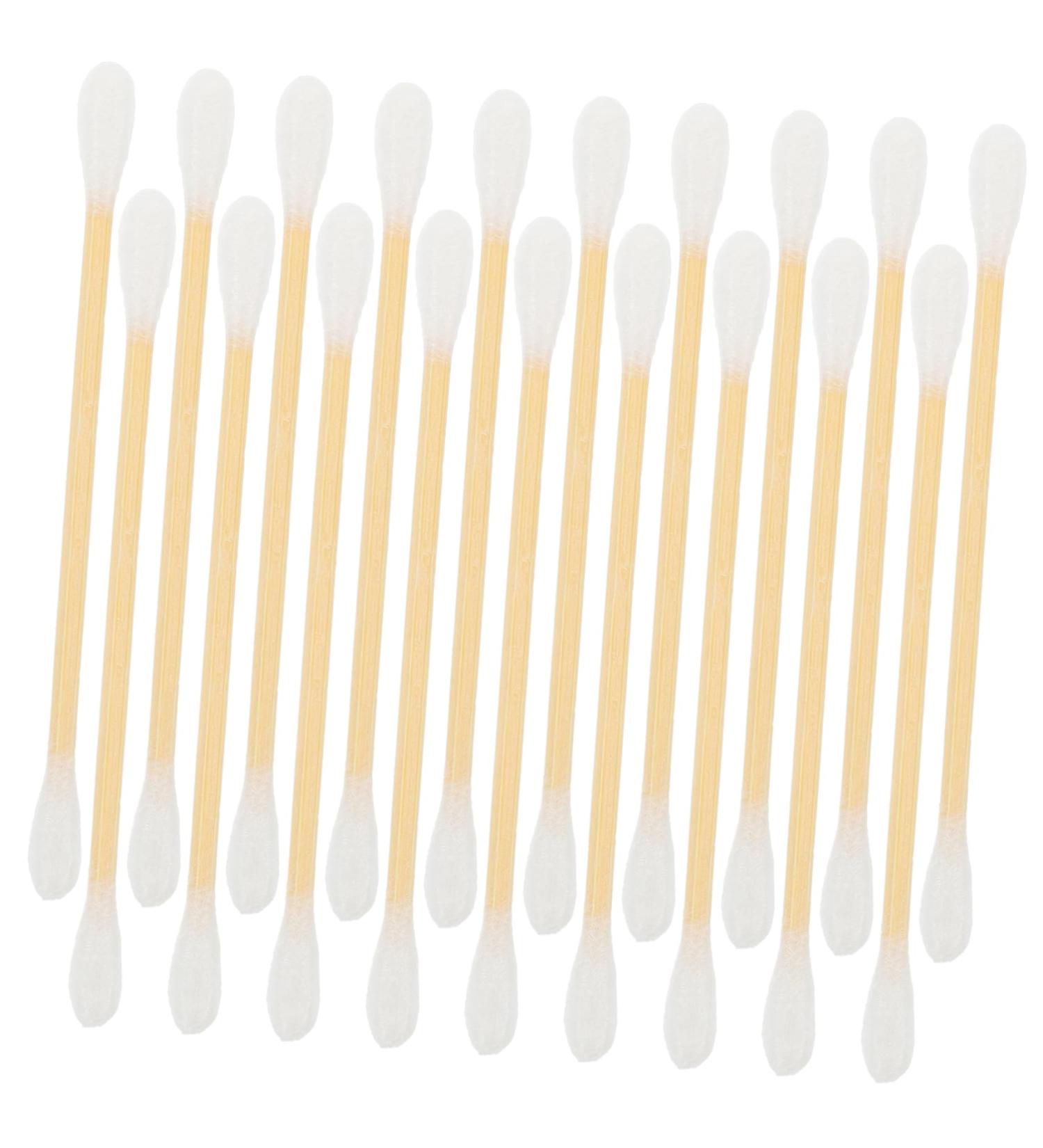 Organic Cotton Ear Cleaning Buds - Double Tipped Cotton Swabs for Makeup & Cosmetic Use - Eco-Friendly Cotton Tips - Buy Online on GoSupps.com