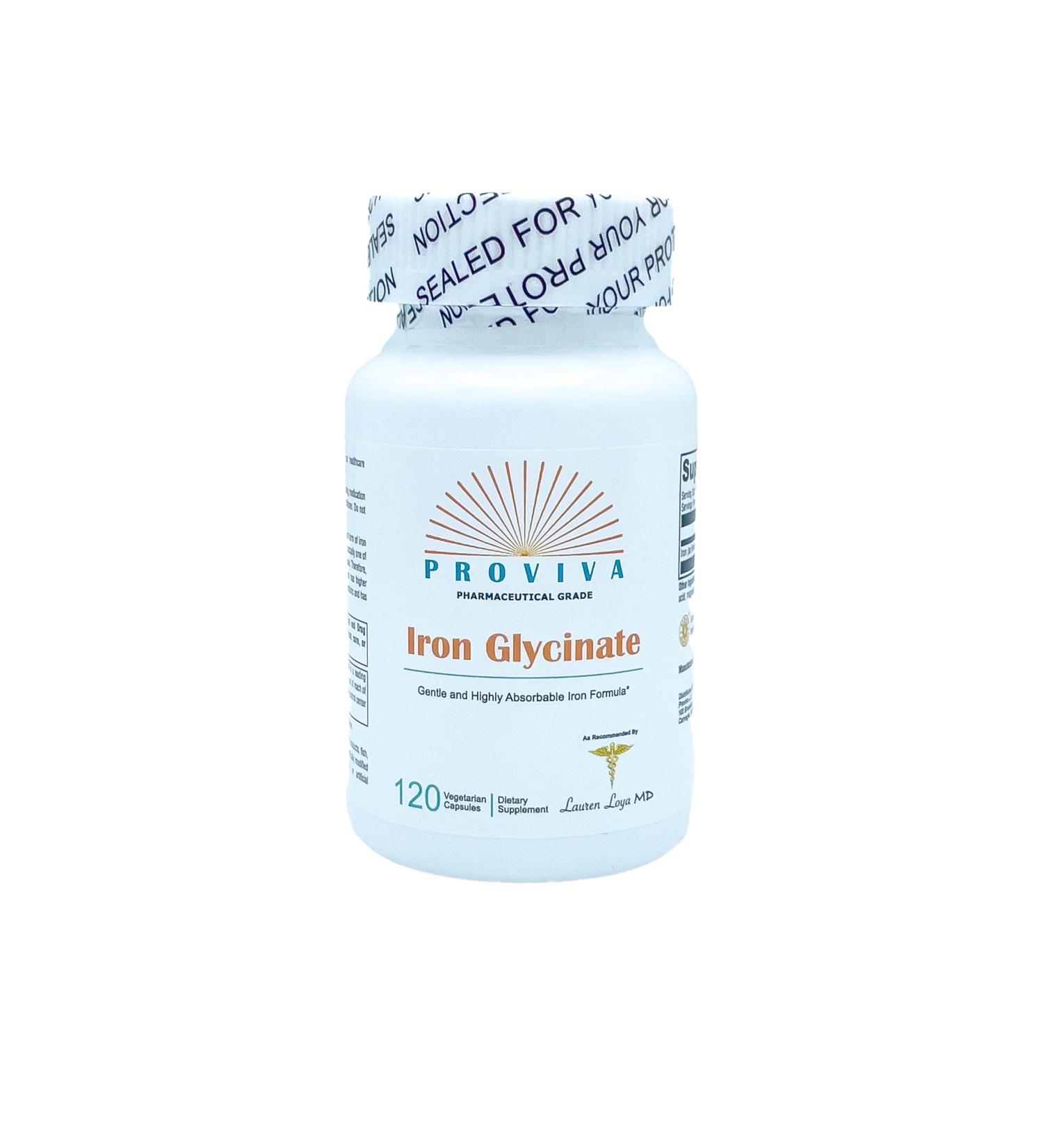 Iron Glycinate Supplement - Enhanced Absorption & Gentle on stomach - 120 Servings - Buy Online on GoSupps.com