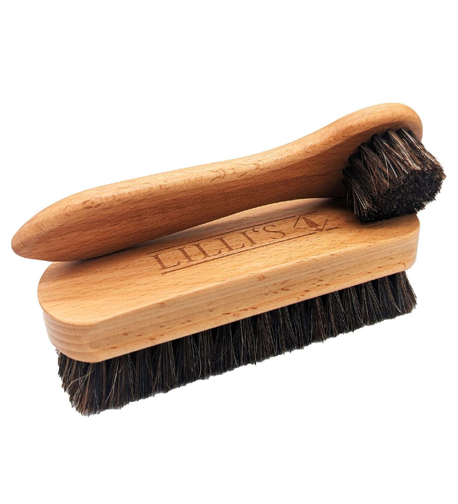 Lillis Polishing Brush & Pot Brush Set - Ultimate Leather & Wood Care Solution | International Shipping Available - Buy Online on GoSupps.com
