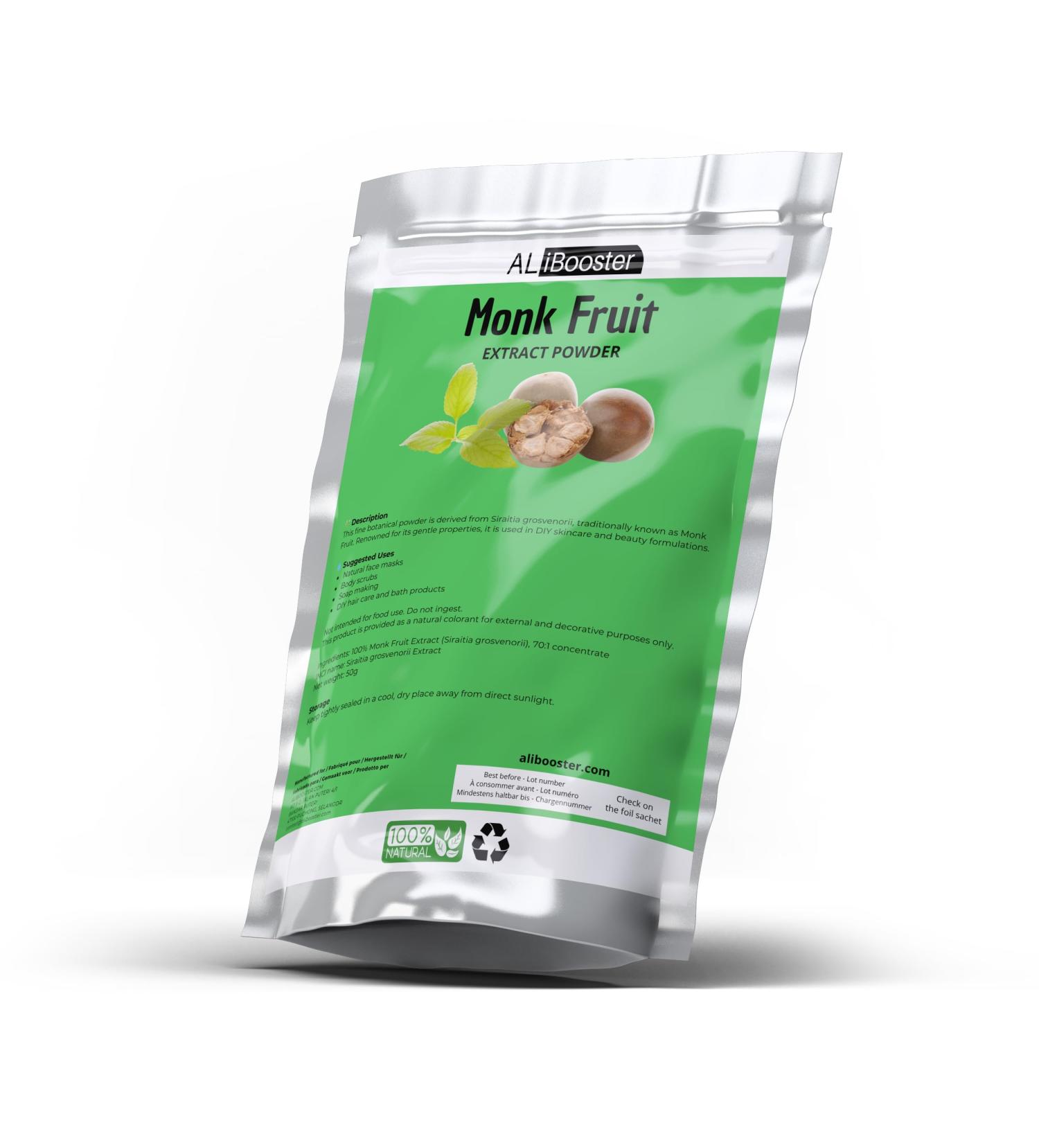 Extrait de Fruit du Moine 70:1 Poudre Pure 50g Siraitia Grosvenorii Ingr dient Cosm tique Naturel pour Soins DIY Visage et Corps
