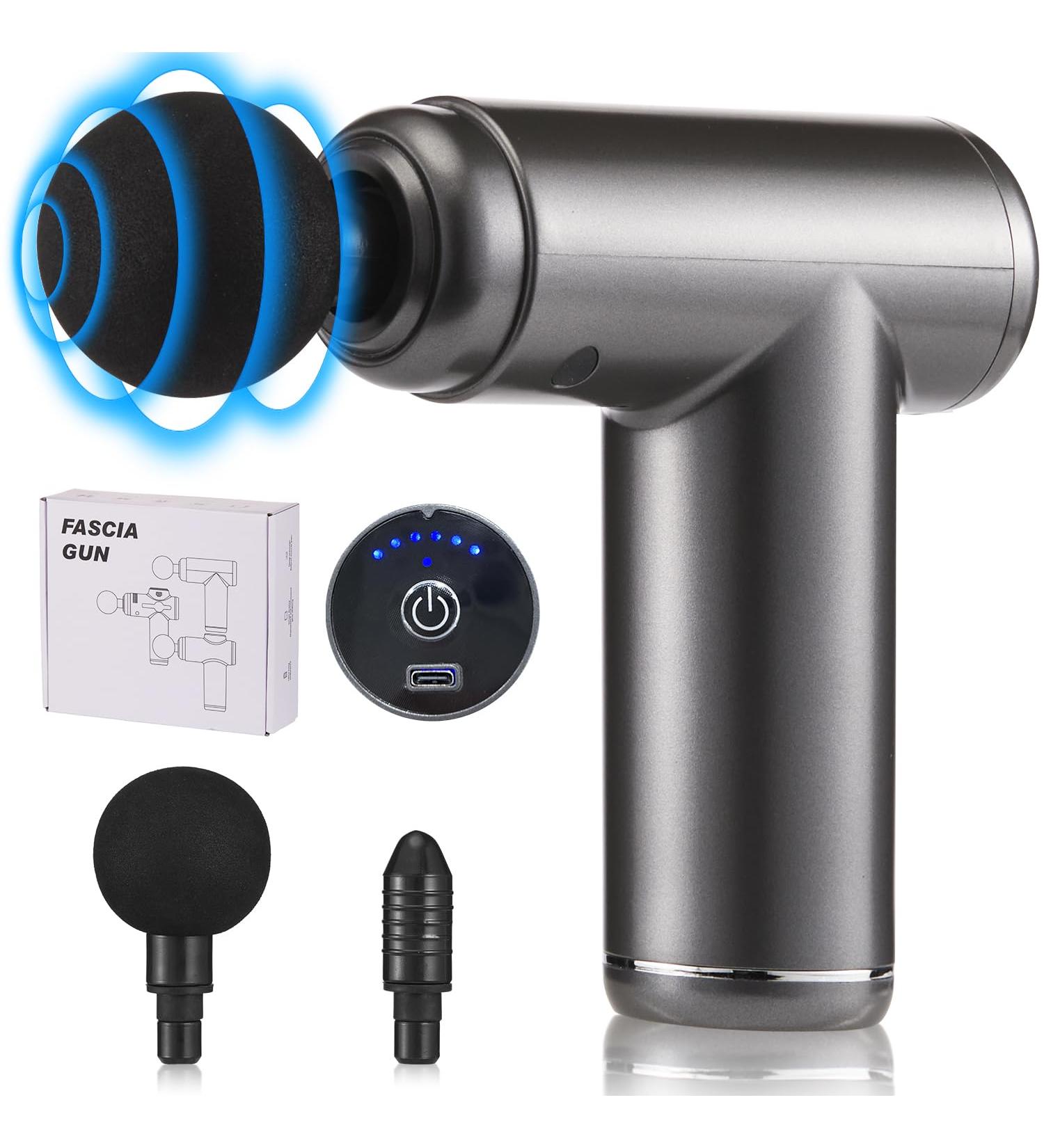 Mini Electric Massage Gun - 3200 RPM Hand Massager for Neck Shoulder & Back Relief | Portable Pain Relief & Muscle Relaxation - Buy Online on GoSupps.com