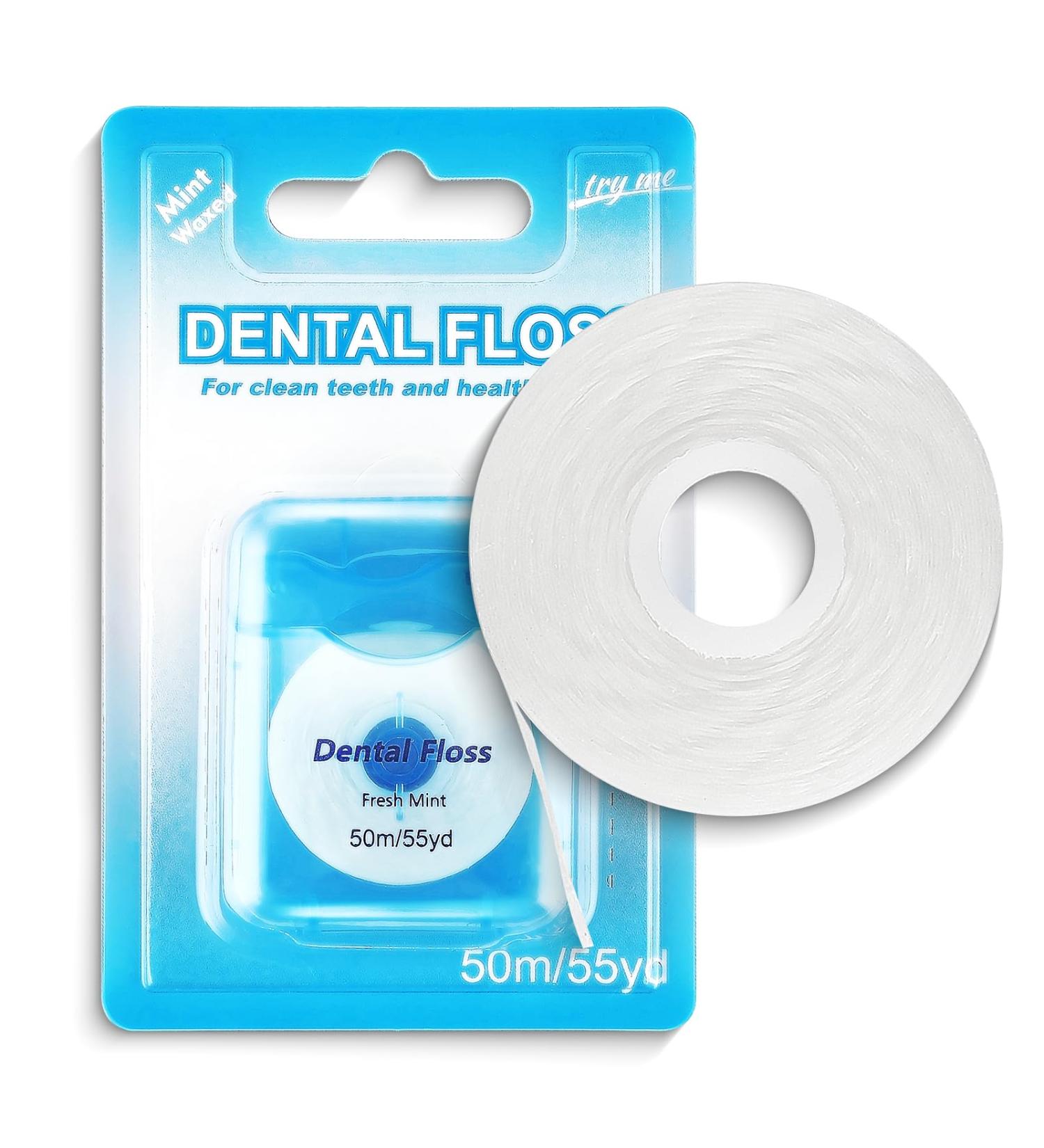 Woven Dental Floss - Deep Clean Oral Care Durable & Shred Resistant Smooth Travel Mint Flosser for Men & Women - Buy Online on GoSupps.com