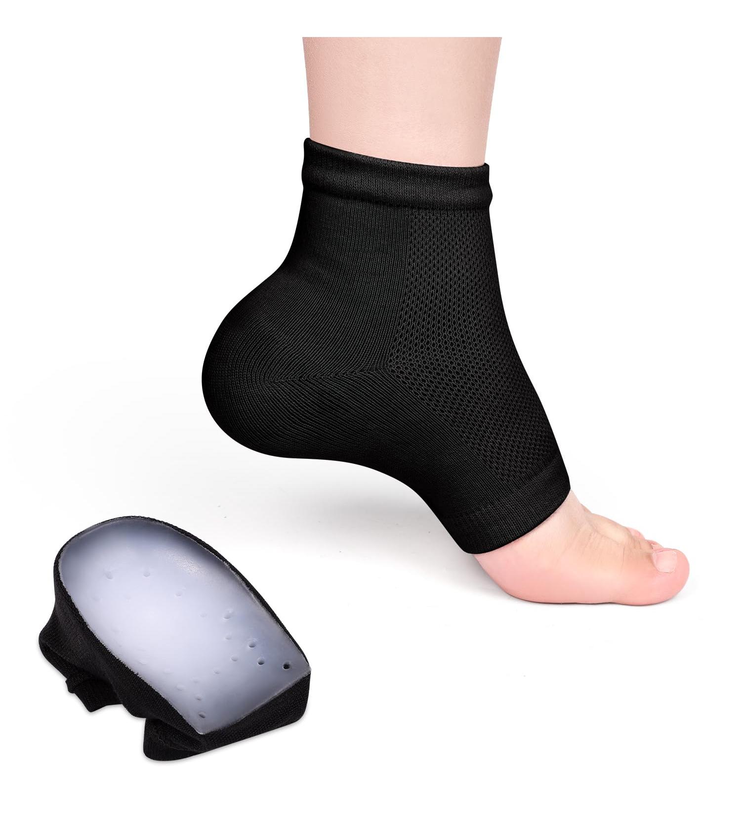 BOXOB Height Increase Socks - Invisible Shoe Lift Insoles for Men & Women | Comfortable Height Booster Heel Pads (Black - Buy Online on GoSupps.com
