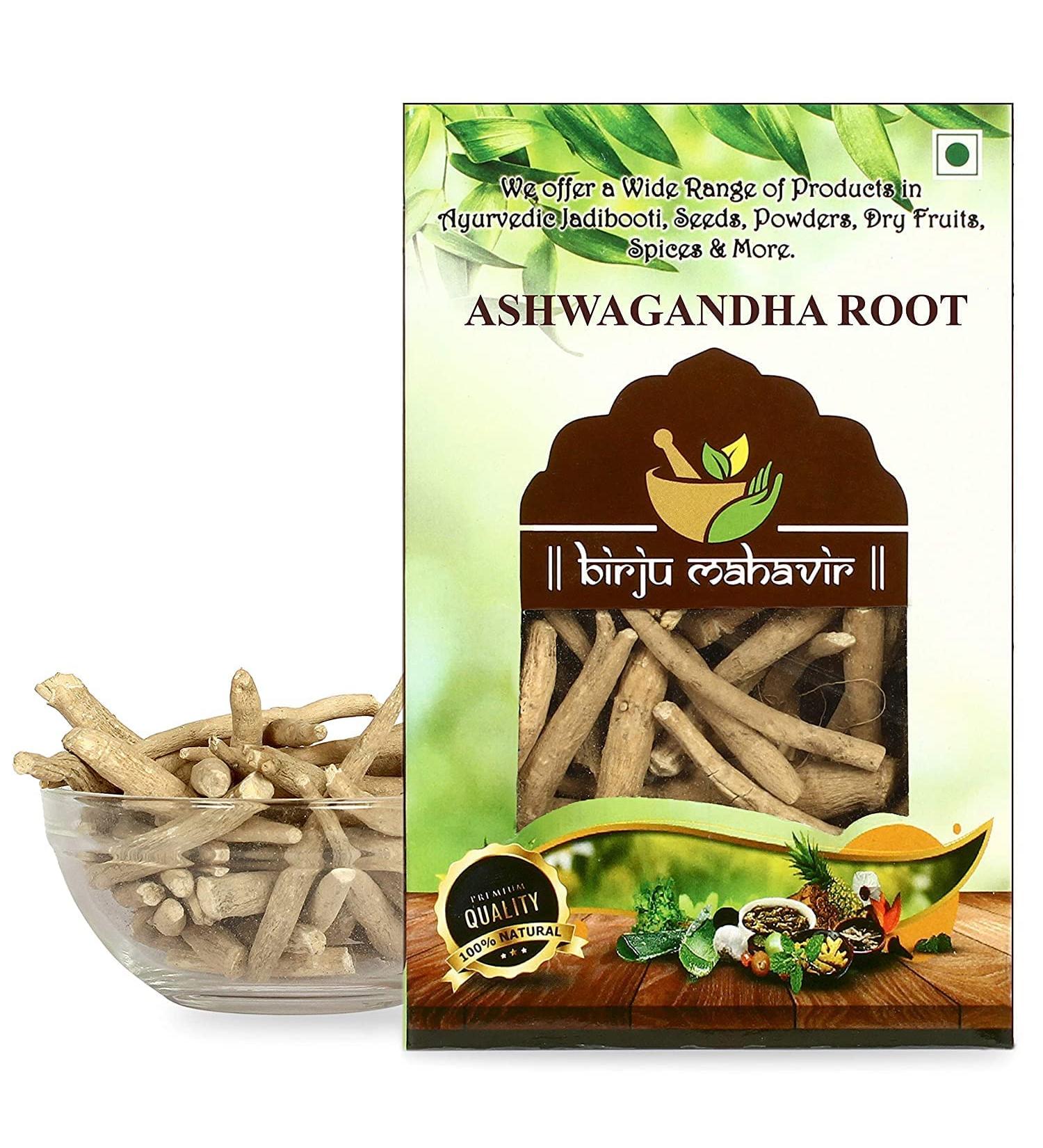 ORGANIZE BIRJU MAHAVIR Ashwagandha Root Withania Somnifera 100 g Natuurlijk BMKB300 - Buy Online on GoSupps.com