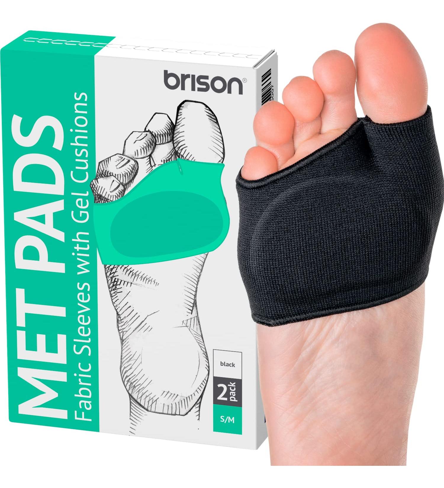 Metatarsal Pads for Women and Men - Foot Care for Bunion, Neuroma, Callus - Metatarsalgia Pain Relief - Gel Toe Sleeves Included - Buy Online on GoSupps.com