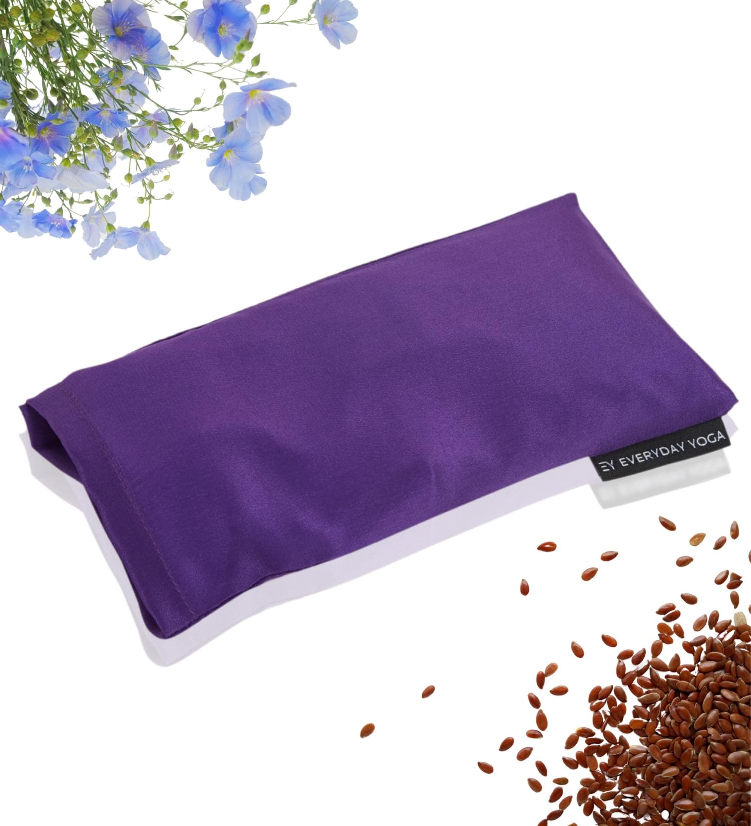 Everyday Yoga Eye Pillow for Meditation & Stress Relief | Weighted Eye Mask - Plum - International Shipping Available - Buy Online on GoSupps.com