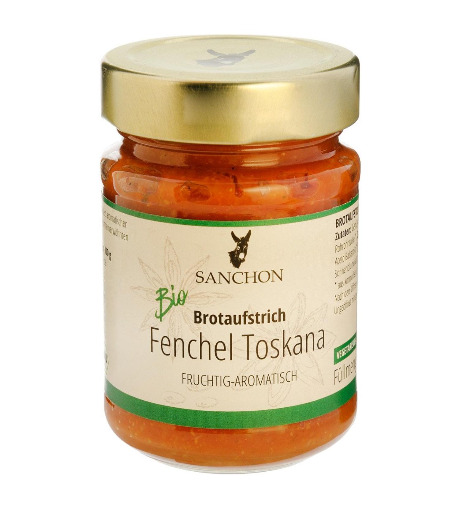 Organic fennel spread from Tuscany Sanchon (1 x 190 g)