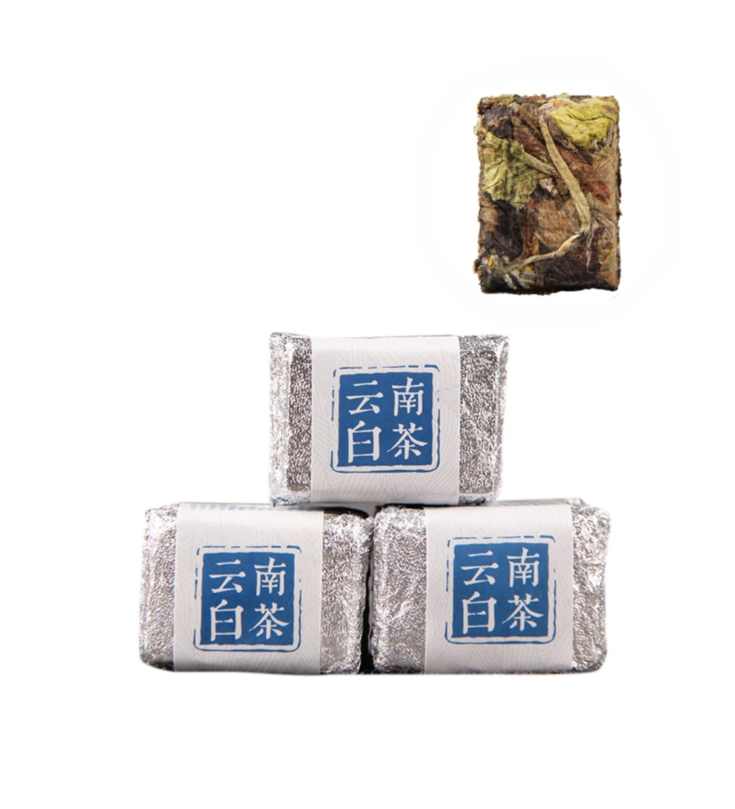 HQZM Yunnan Sun Sensused Blomens And Honey Geer Witte Thee Unicond Small Small Feer sides of Baksten Mini Tuocha 50 g 50g - Buy Online on GoSupps.com
