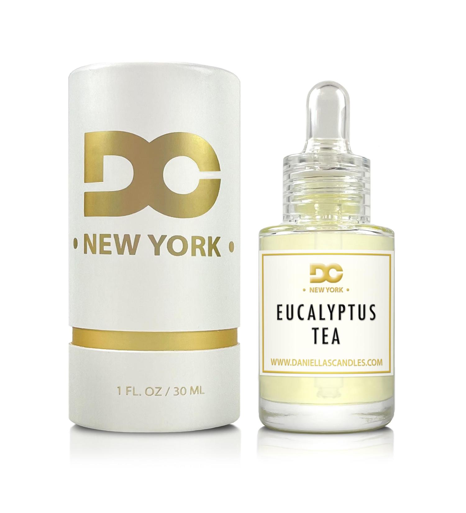 Daniella's Candles Eucalyptus Tea Scent Oil Premium Grade Fragrance Oil for Aroma Diffuser Bath and Body Products Incense Soap Candle Making Long Lasting Stress Relief - 1 fl.oz/ 30ml Eucalyptus Tea 1 Fl Oz (Pack of 1)