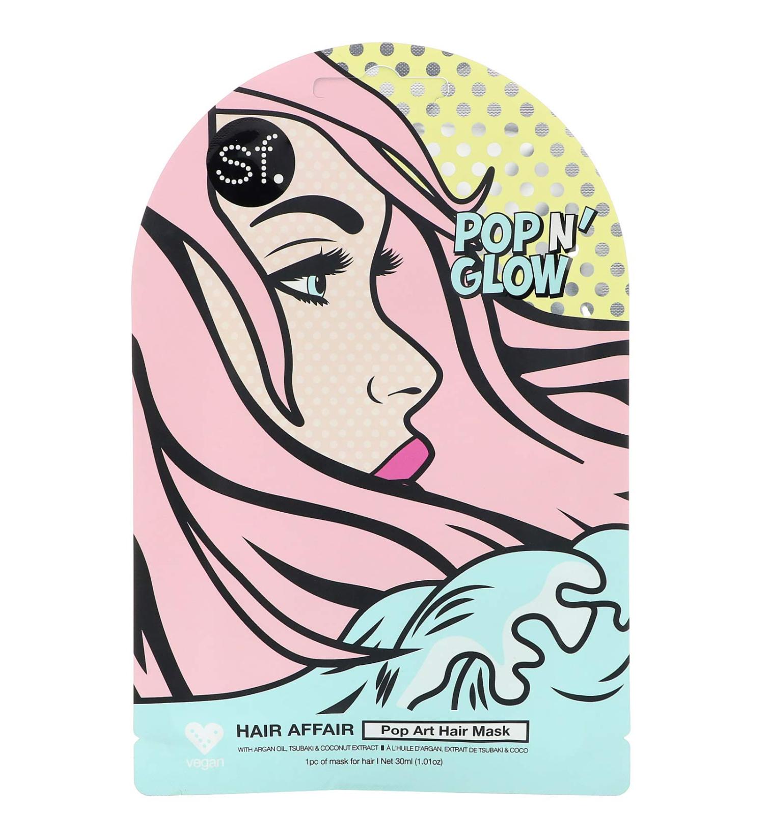 SFGlow POP n' Glow Hair Affair Pop Art Hair Mask 1 Sheet 1.01 oz (30 ml)