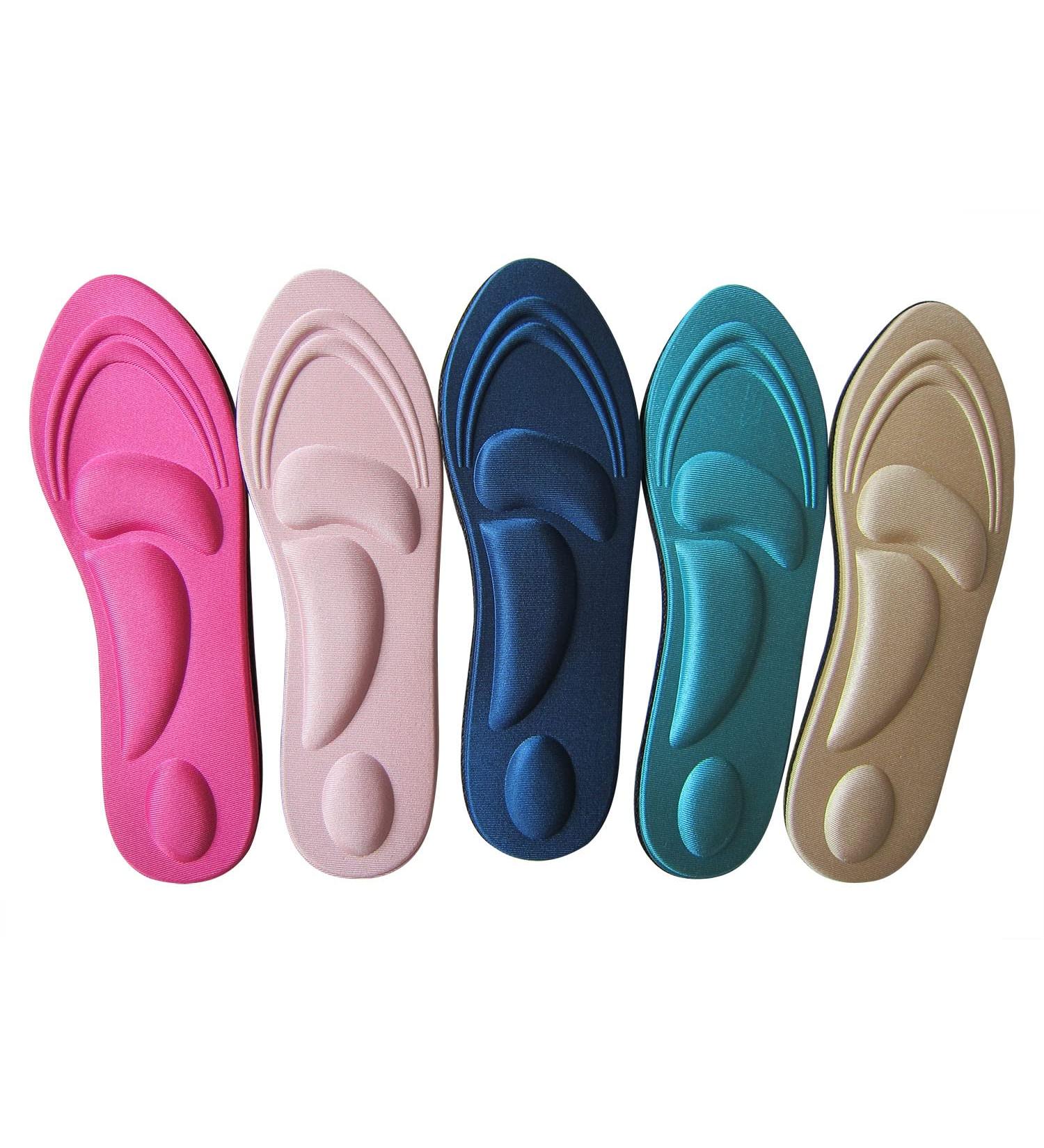 Bellcon Memory Foam Insoles for Women - Arch Support, Plantar Fasciitis Relief - 5 Pairs - Buy Online on GoSupps.com