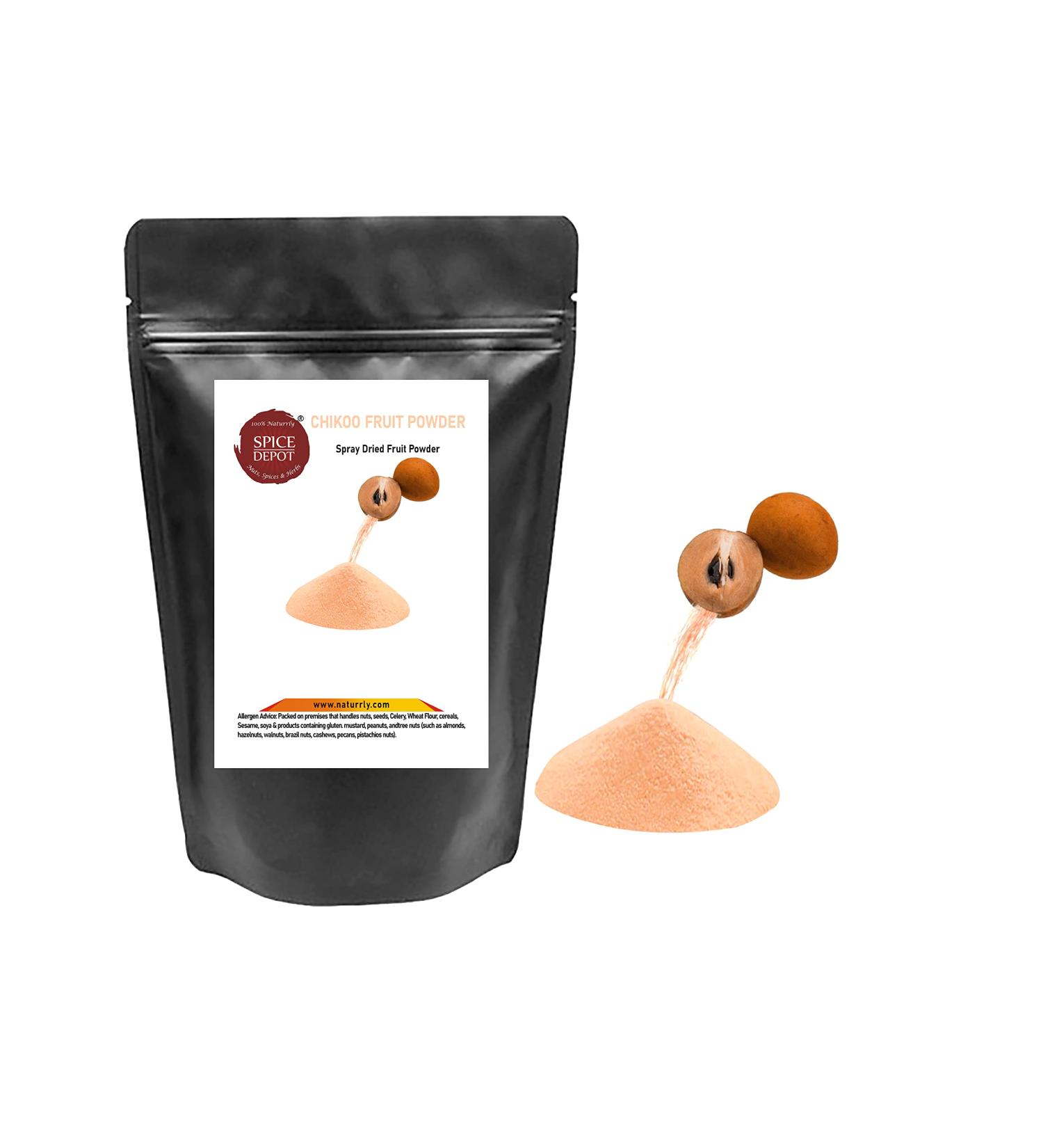 Sapota (Chikoo) Fruit Powder Dried | Dried Fruit Powder | Spray Dried Powder (200 gram) - Buy Online on GoSupps.com