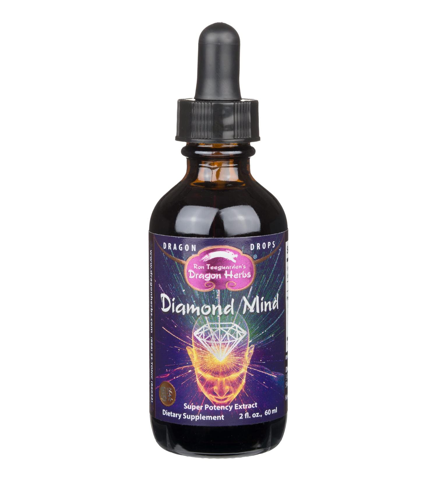 Buy Dragon Herbs Diamond Mind Drops 2 fl oz - Enhance Focus & Clarity | International Shipping Available - Buy Online on GoSupps.com