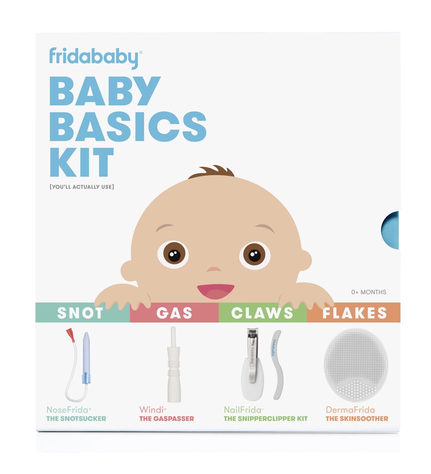 Frida Baby Baby Basics Kit: NoseFrida, NailFrida, Windi, DermaFrida + Carry Case - Buy Online on GoSupps.com