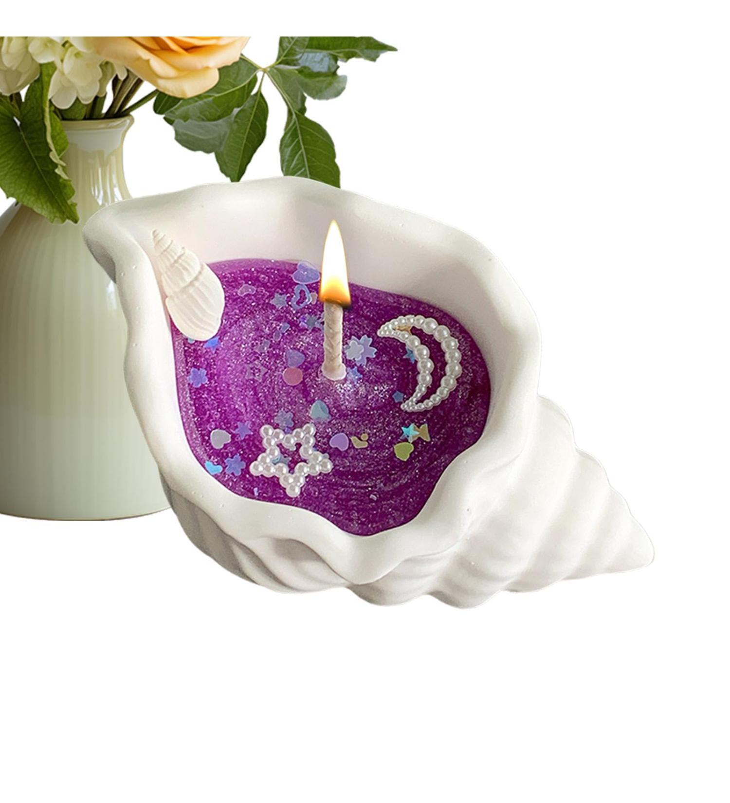 Handmade Conch Candle - Natural Scented Aromatherapy Decor | 4-6h Burn Time | Marine Fragrance | Perfect Gift for Women - Buy Online on GoSupps.com