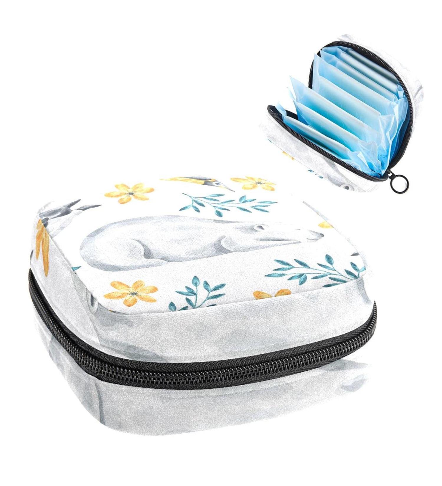 GIAPB Period Bag - Animal Bear Leaf Color556 | Sanitary Napkin & Makeup Storage Pouch - Buy Online on GoSupps.com