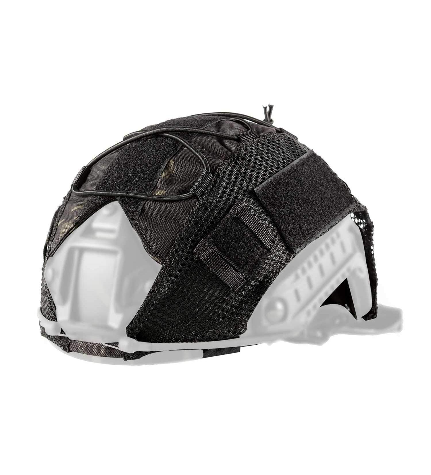 OneTigris Fast Helmet Cover for Ops-Core Fast PJ - Tactical Helmet Cover M/L MC Black | Shop Internationally - Buy Online on GoSupps.com