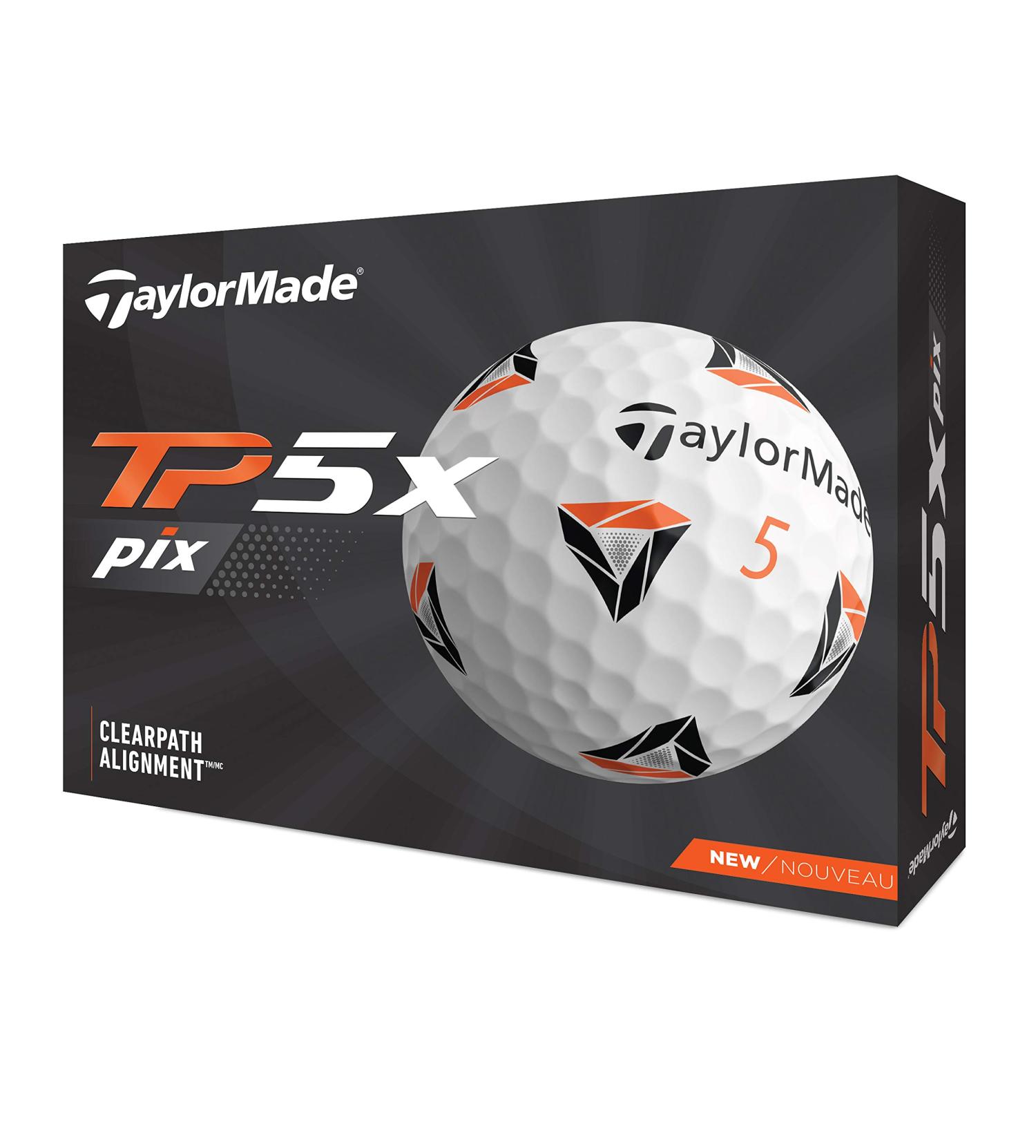 TaylorMade TP5 Golf Balls 2021 White | TP5x PiX - Premium Performance Golf Balls - Buy Online on GoSupps.com