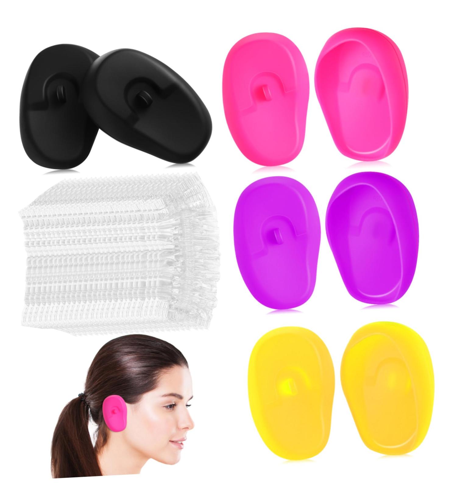 4paires Lot Cache-oreilles Silicone R utilisables Pour Coiffure Douche Et Bain - Buy Online on GoSupps.com
