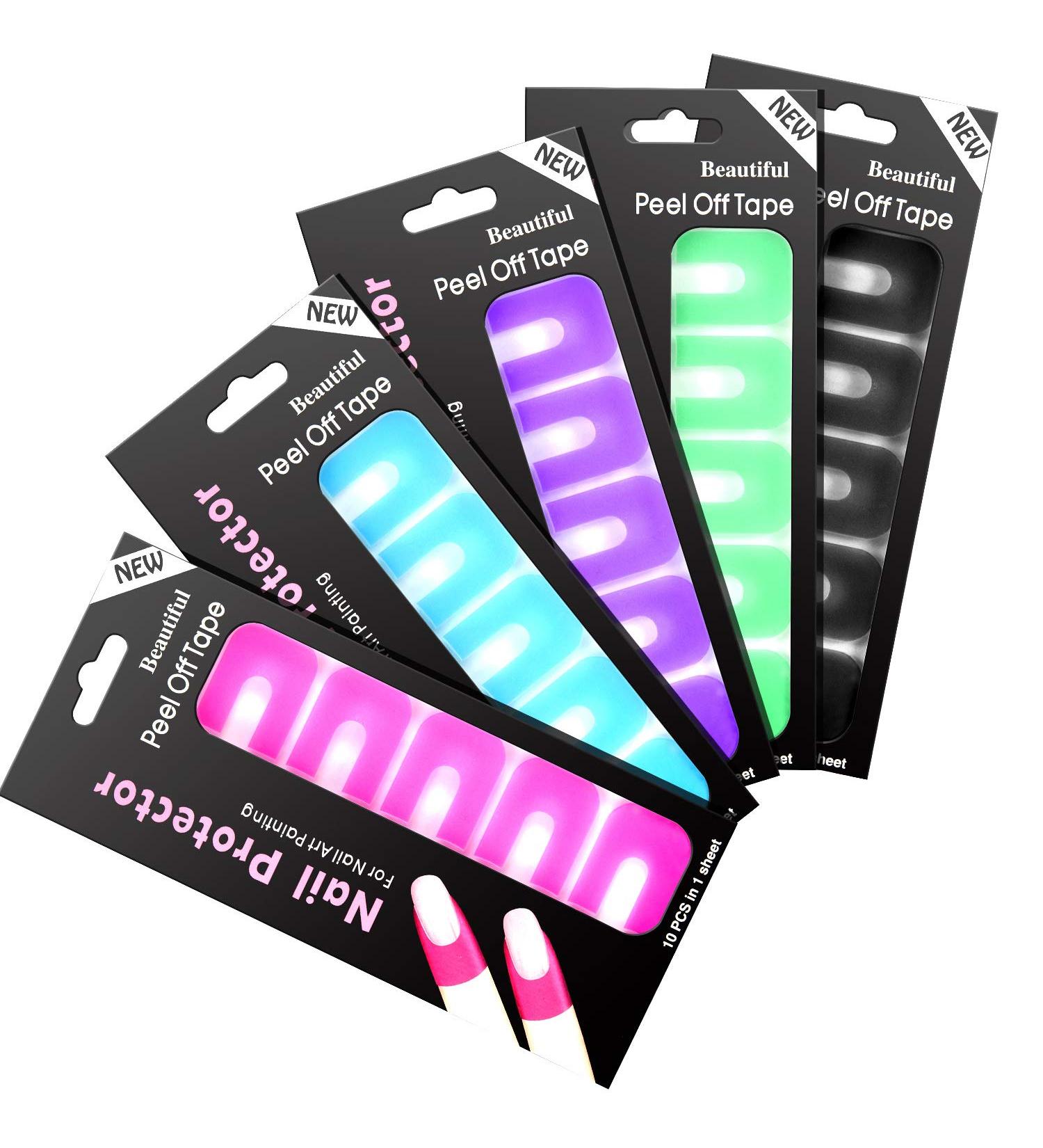 150 Pcs U Shape Nail Polish Protector Guards Spill Proof Stickers for DIY Nails - Buy Online on GoSupps.com