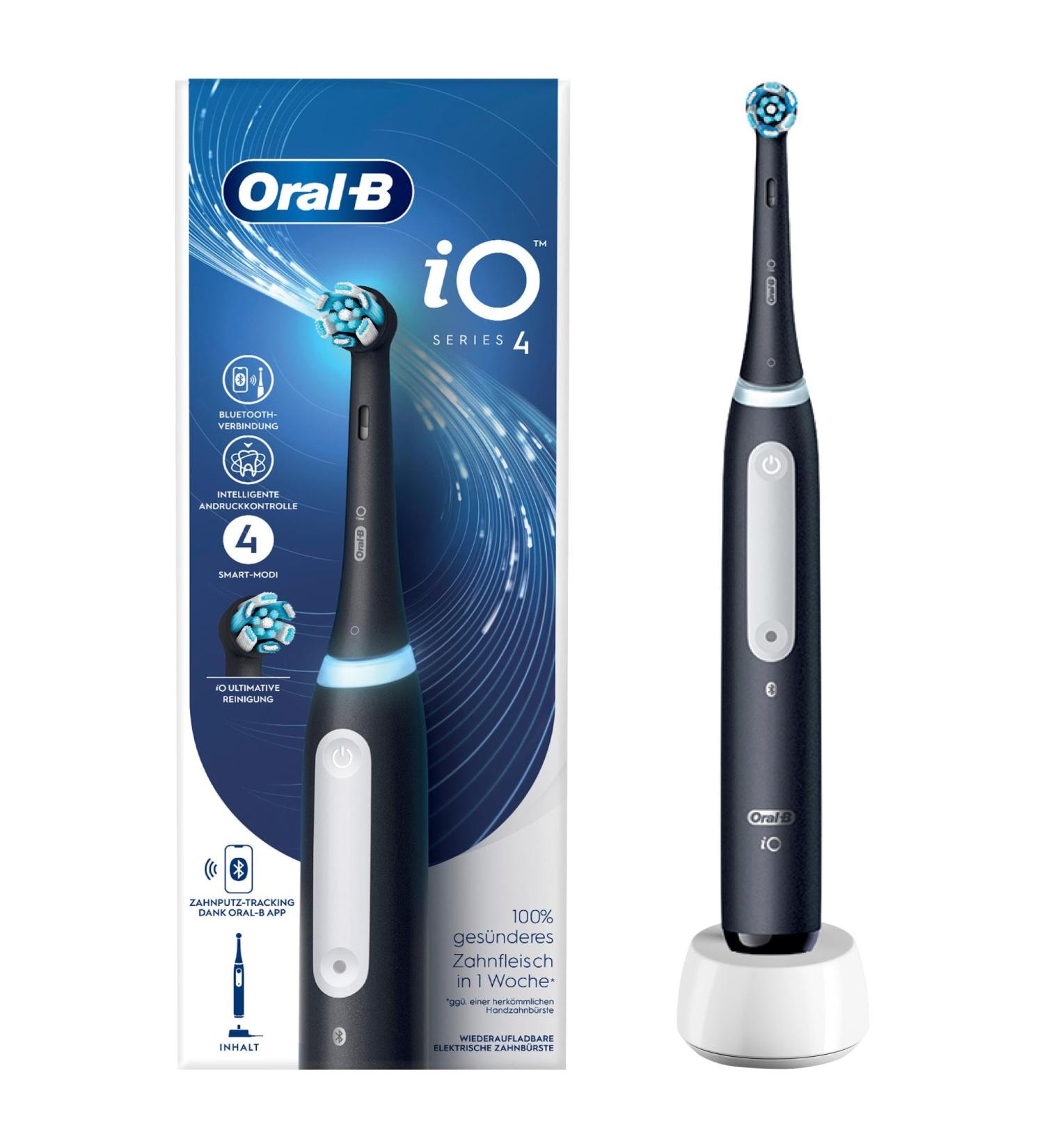Buy Braun Oral-B IO Series 4 Matt Black - Advanced Electric Toothbrush for Superior Oral Care - Fast International Shipping - Buy Online on GoSupps.com