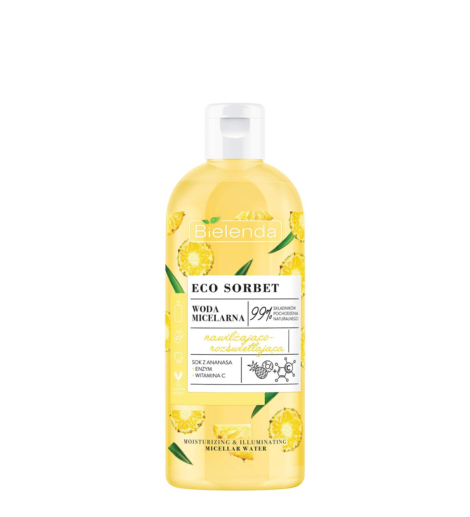 ECO SORBET Pineapple - Micelar Water - Moisturizing-Brightening 500 ml