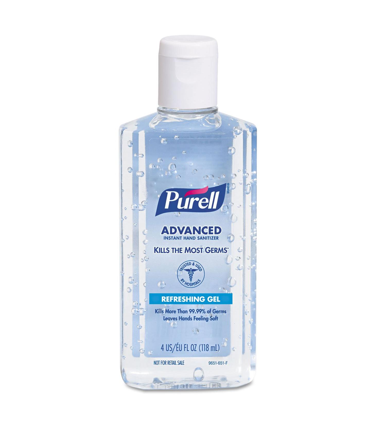 Purell 965124 Advanced Hand Sanitizer 4oz Flip-Cap - 24/Carton - Buy Online on GoSupps.com