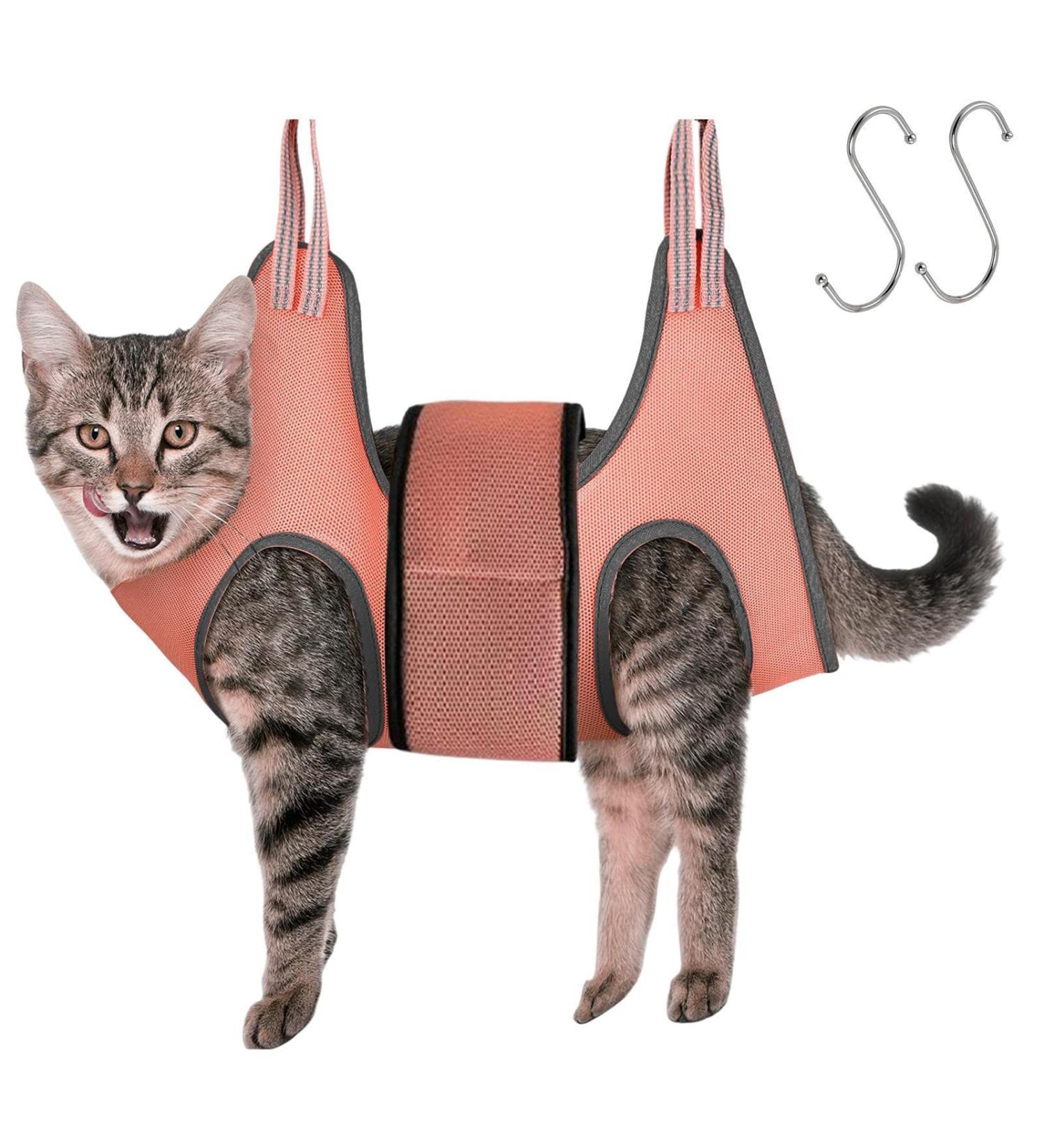 Jacekee Claw Scissors Hammock for Cats - No Scratch Pet Care Bag for Grooming & Claw Cutting - Buy Online on GoSupps.com