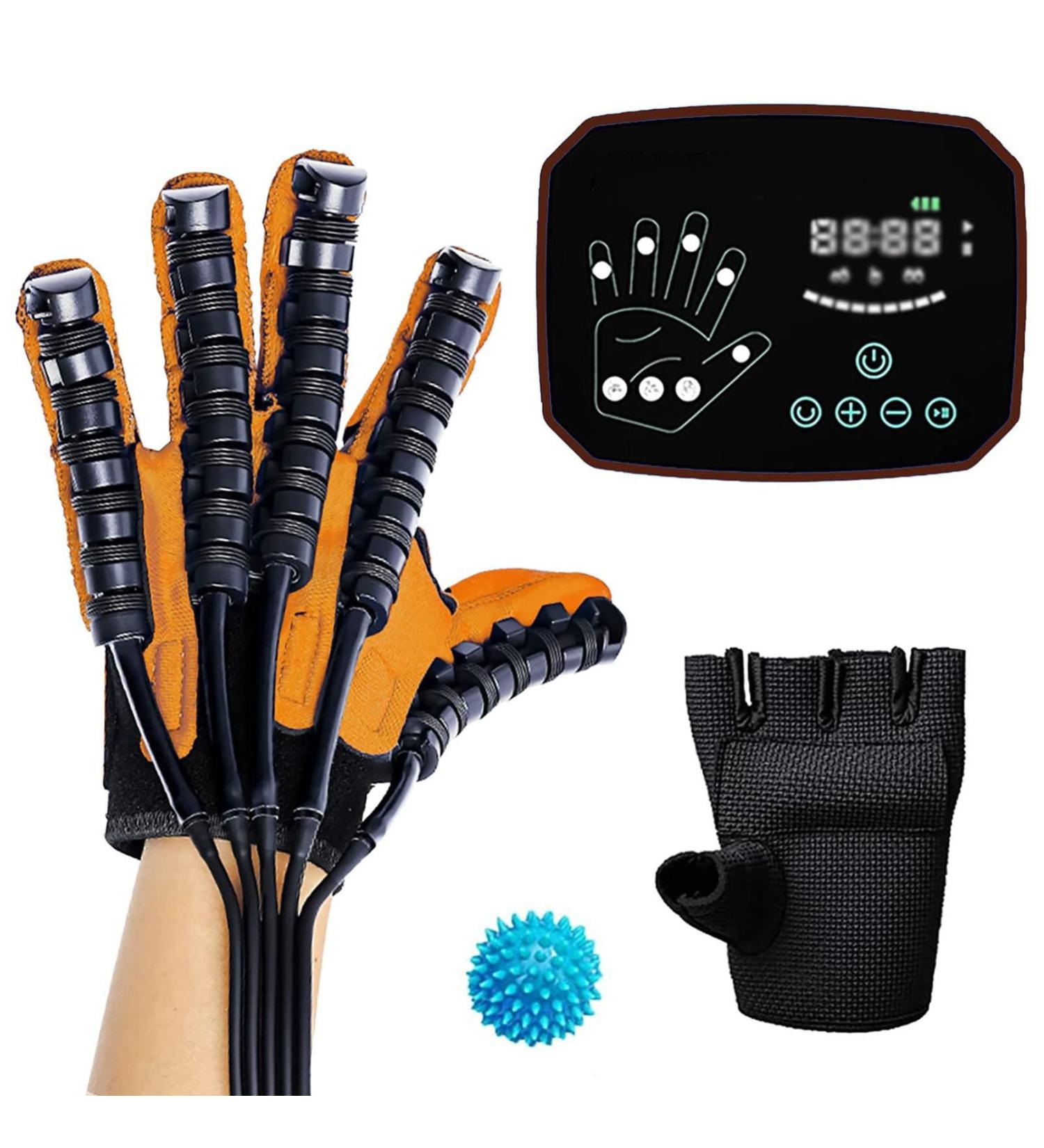 Rehabilitation Robot Gloves Both Hand Stroke Hemiplegia Finger Training Device Finger Orthosis for Long-Term Relief of Hand Dysfunction(Size:L Size Color:Orange-Left) L size orange-left - Buy Online on GoSupps.com