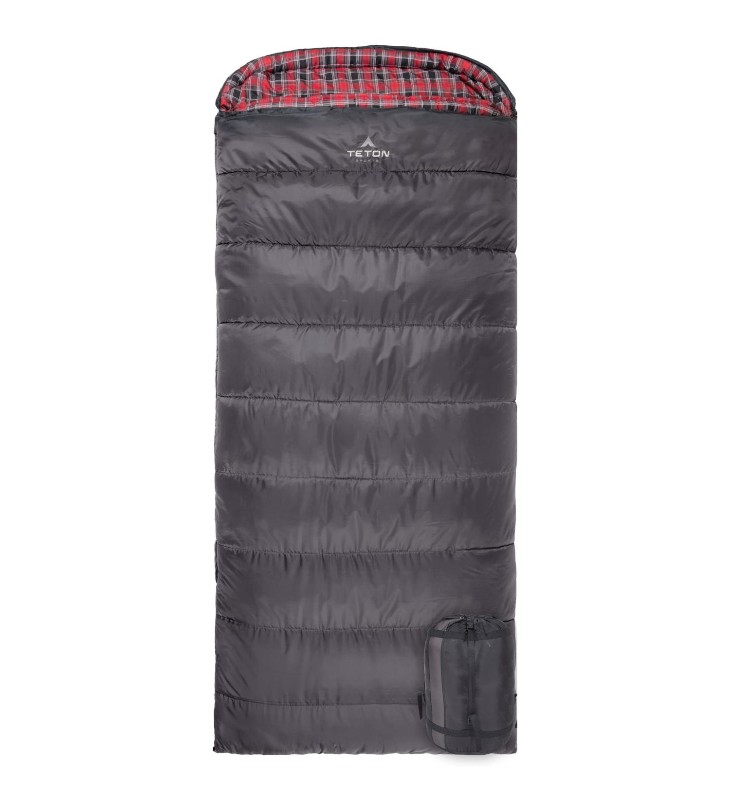 TETON Sports Celsius XXL 0 Degree Sleeping Bag - Cold-Weather Camping Accessory for Men & Women - Winter Sleeping Bag with Compression Sack - Grey, 90 x 39 - Buy Online on GoSupps.com