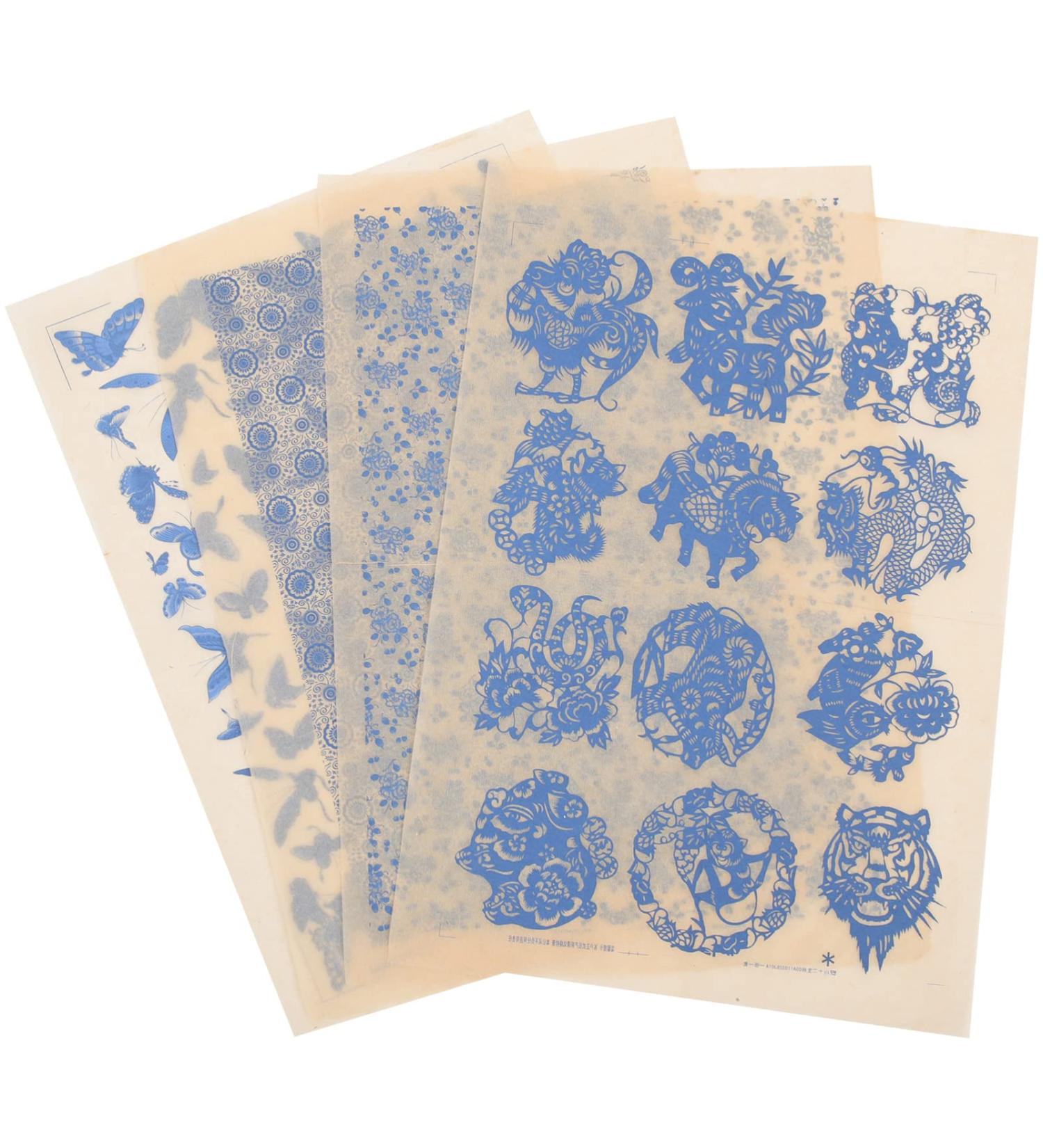 Milisten 4 Sheets Burnt Pottery Stickers Home Tools Pottery Decals Decked Pottery Accessory Chic Paper Clay - Buy Online on GoSupps.com