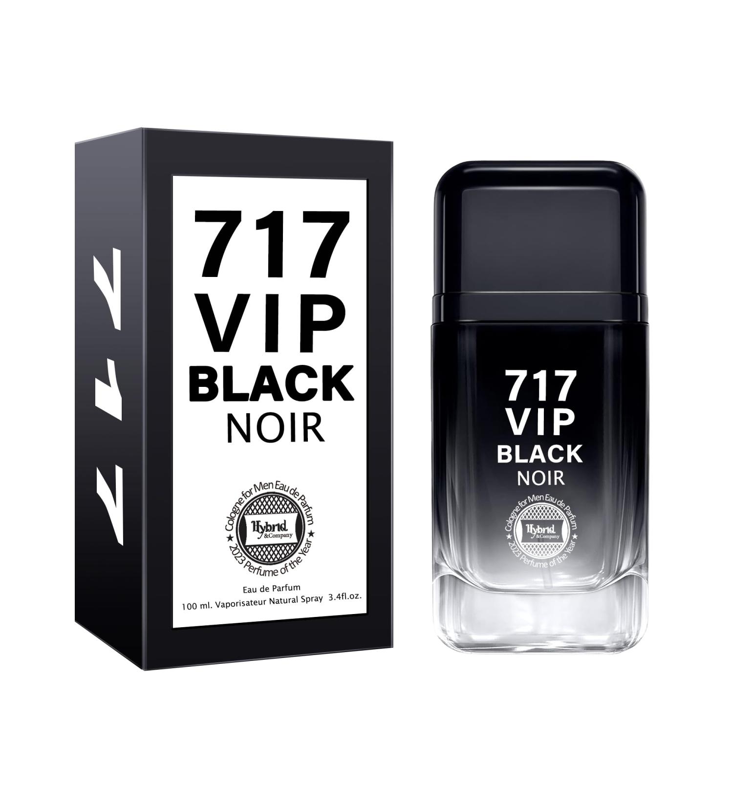 Hybrid & Company 717 VIP Black Noir Modern Spicy Scent Men's Perfume 3.4 Fl Oz 717 VIP BLACK NOIR 3.4 Fl Oz (Pack of 1)