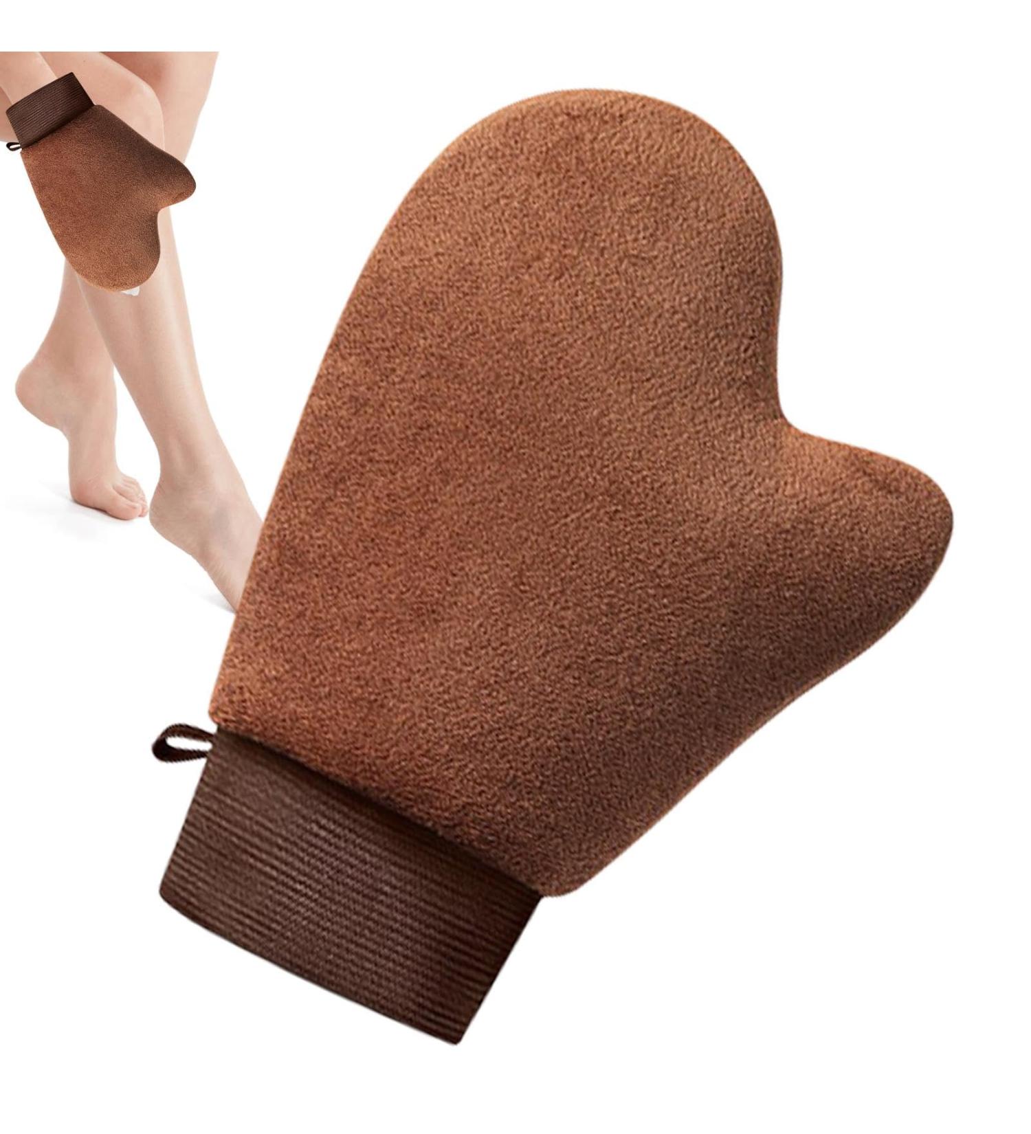 Double Sided Fake Tan Mitt Tanning Lotion Applicator Tanning Applicator Fake Tan Mitt with Nonslip Elastic Wrist and Thumb for Mousse Lotion Skin Care - Buy Online on GoSupps.com