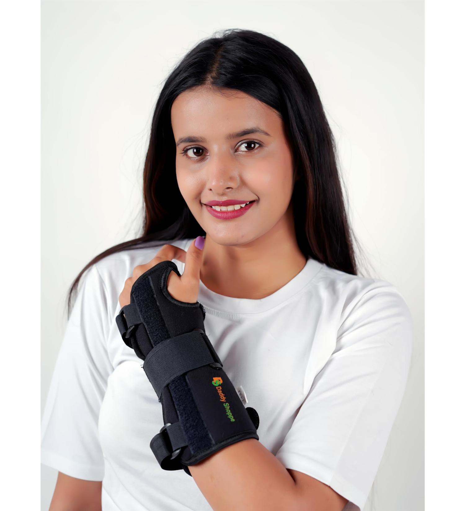 Adjustable Forearm Support Splint Brace - Flexible Arm Support for Right Arm | International Shipping Available - Buy Online on GoSupps.com