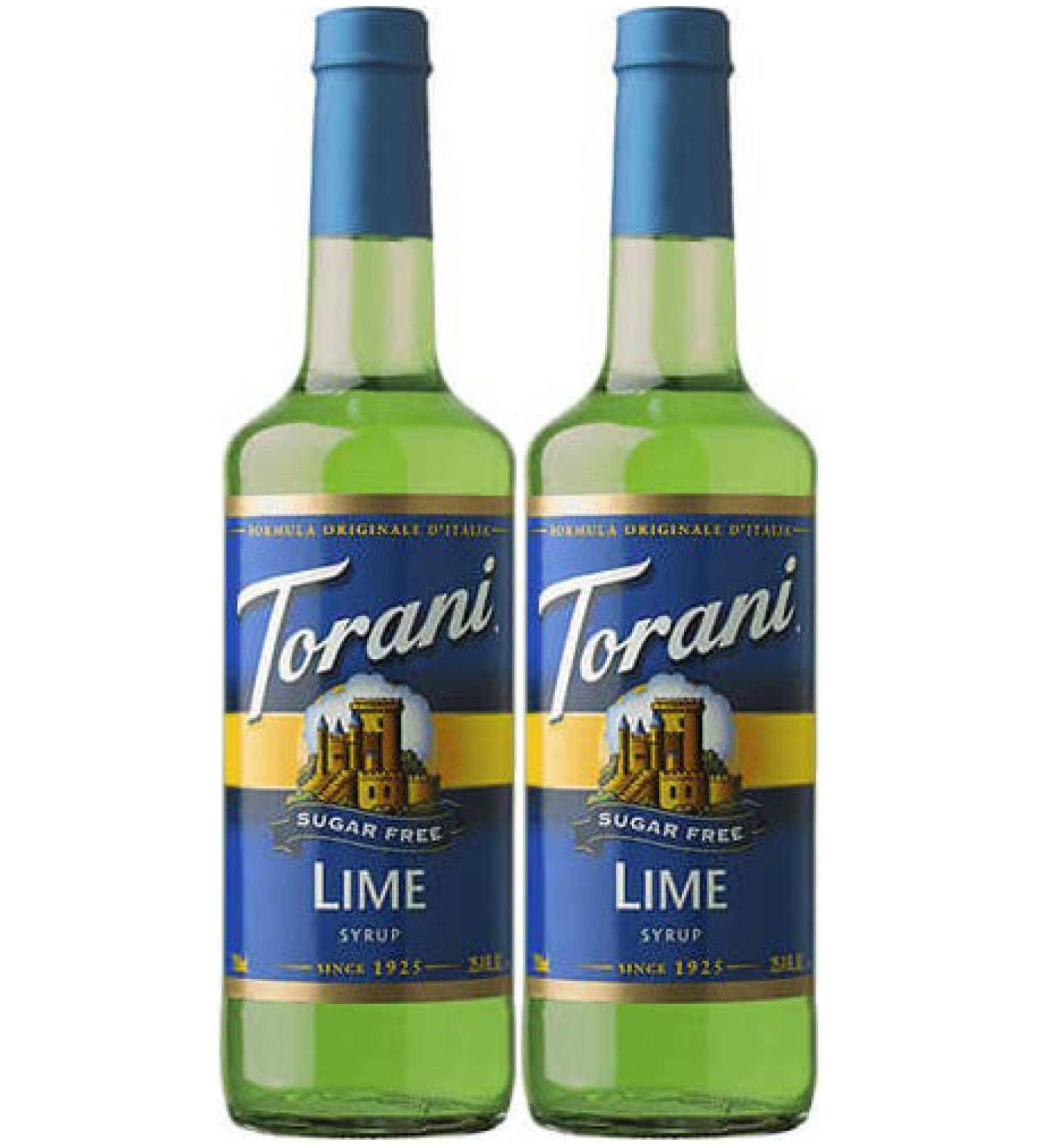 Torani Sugar Free Lime Syrup 750ml 2 Pack - Buy Online on GoSupps.com