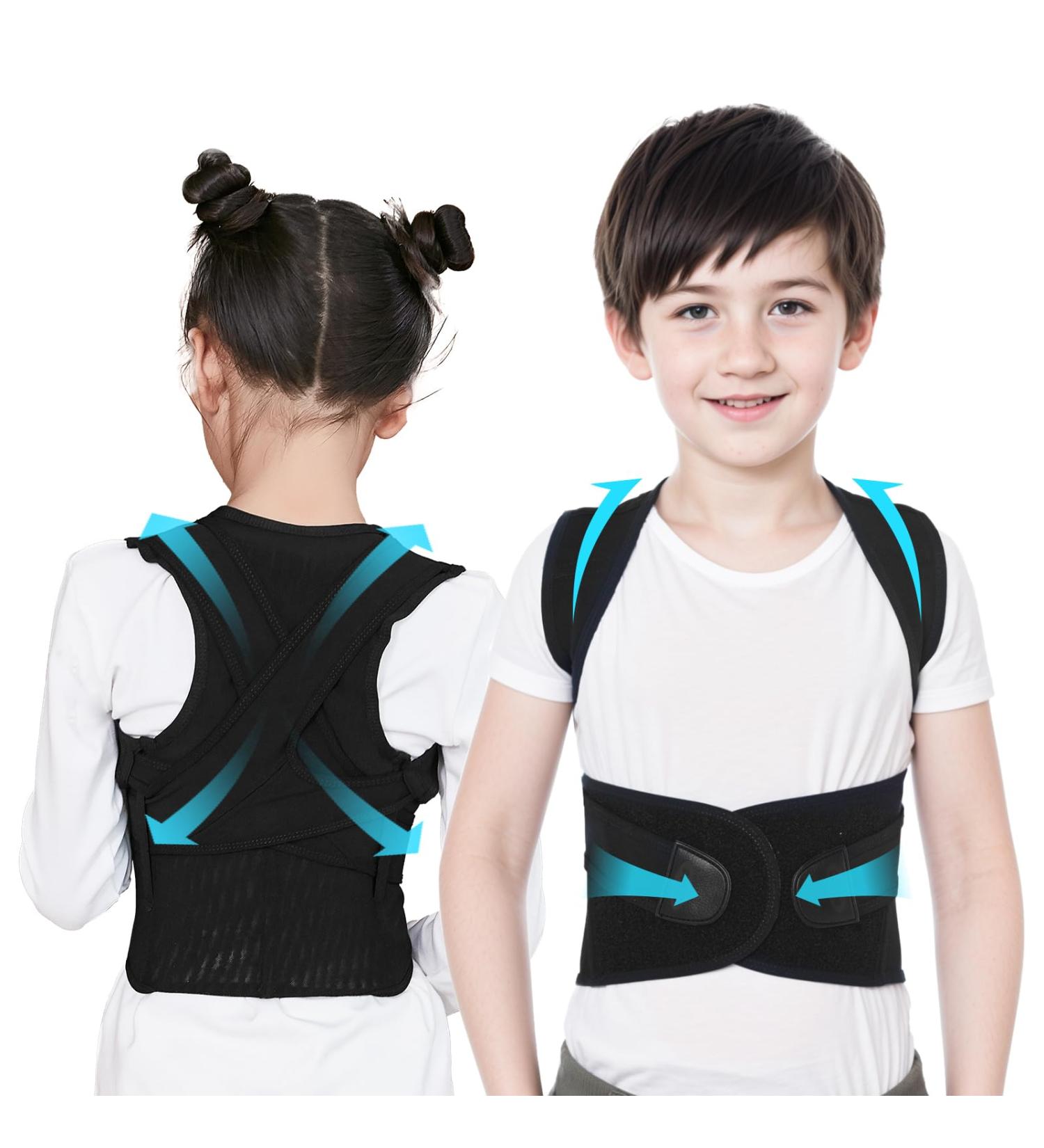 Posture Corrector for Kids | Adjustable Back Support Belt for Optimal Back Shoulder & Lumbar Care - U9 - Buy Online on GoSupps.com