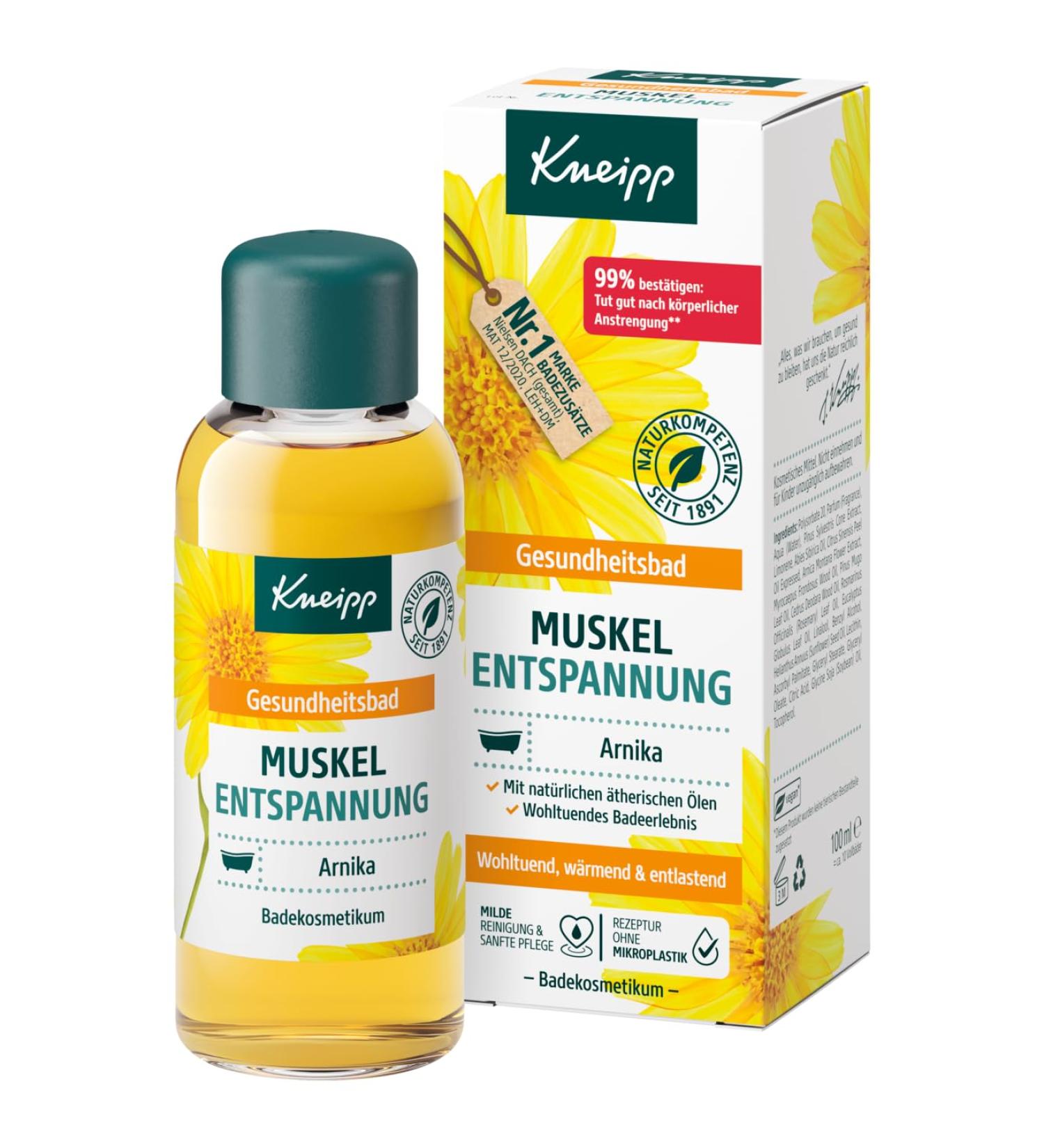 Kneipp Arnica Joint and Muscle Soak 100ml - Pack of 1 | Soothing Bath Therapy - Buy Online on GoSupps.com