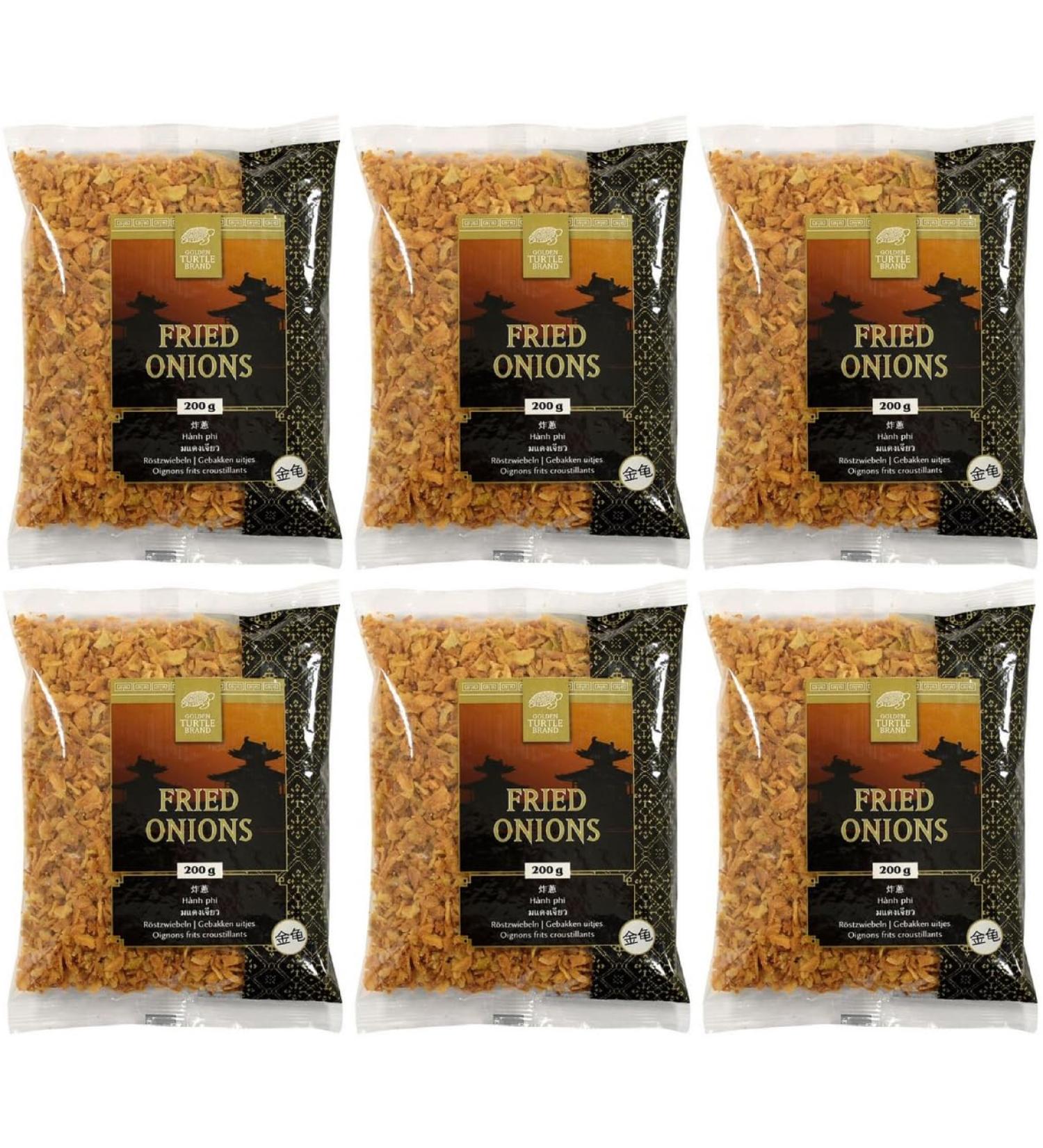 Fried Onions Golden Turtle Brand Oignons frits 6 x 200 g