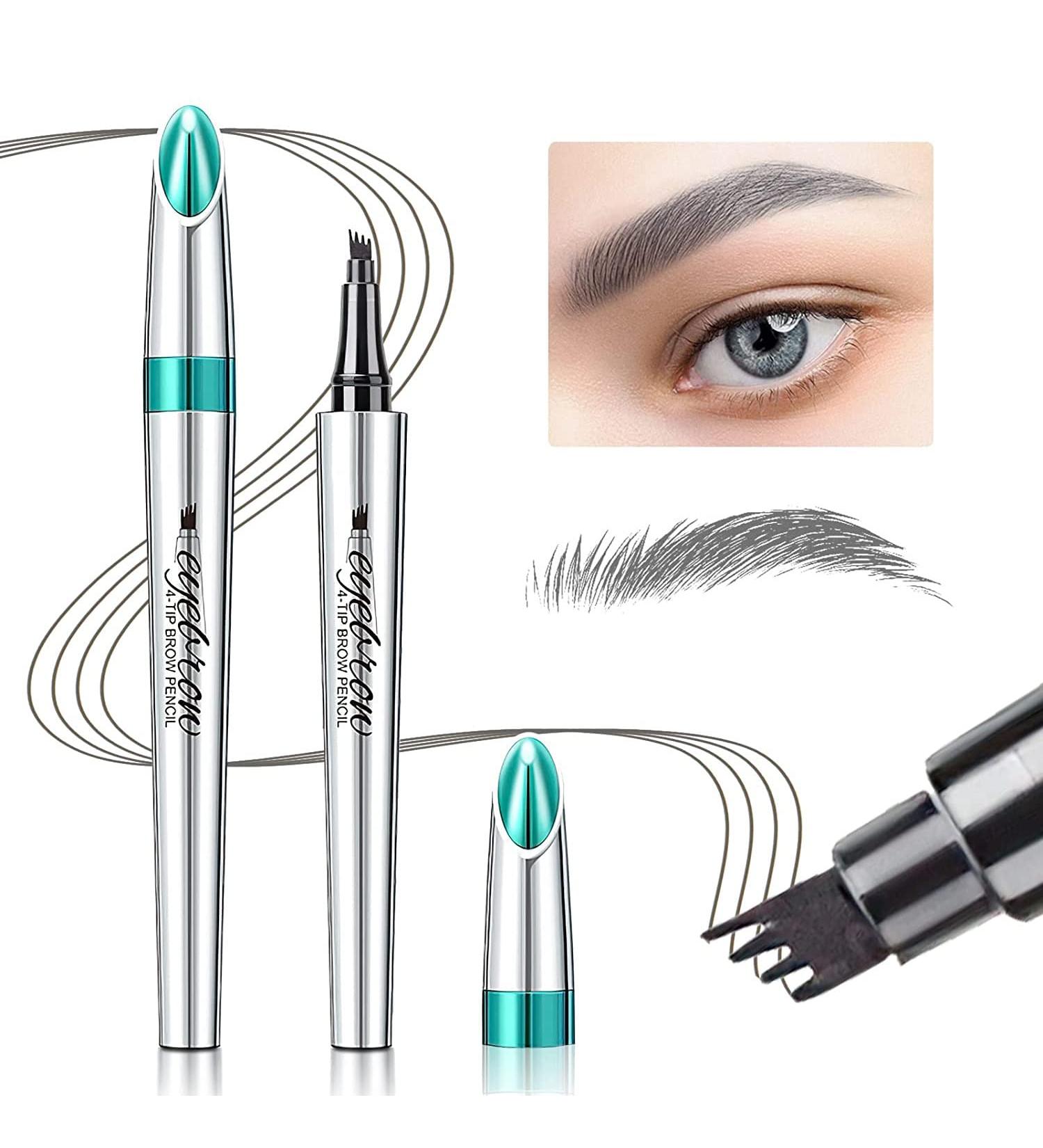 Gray Eyebrow Microblading Pen - Waterproof 4 Point Brow Makeup for Natural, Long-Lasting Results - Buy Online on GoSupps.com