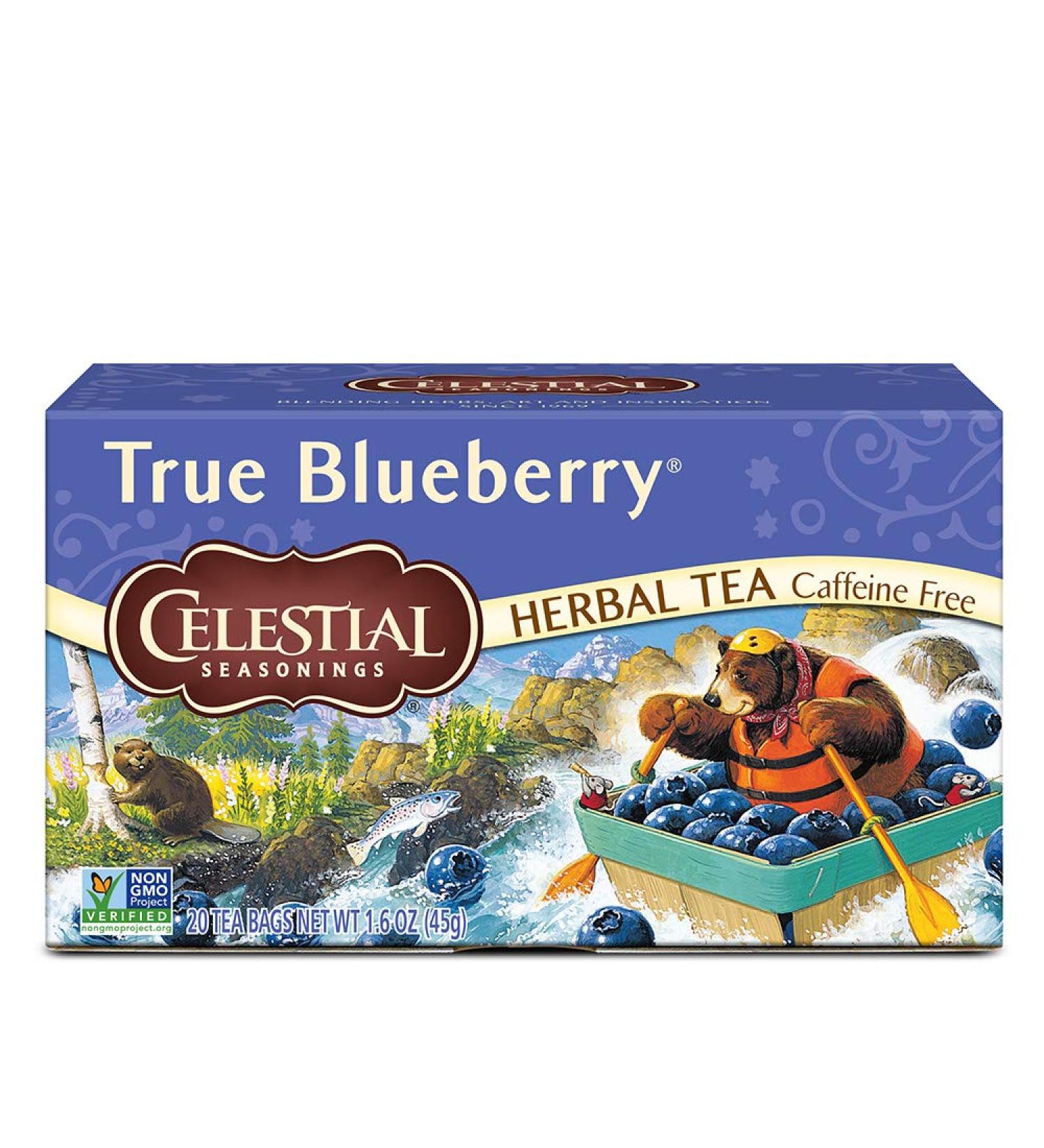 Celestial Seasonings True Blueberry Herb Tea 20 ct - Buy Online on GoSupps.com