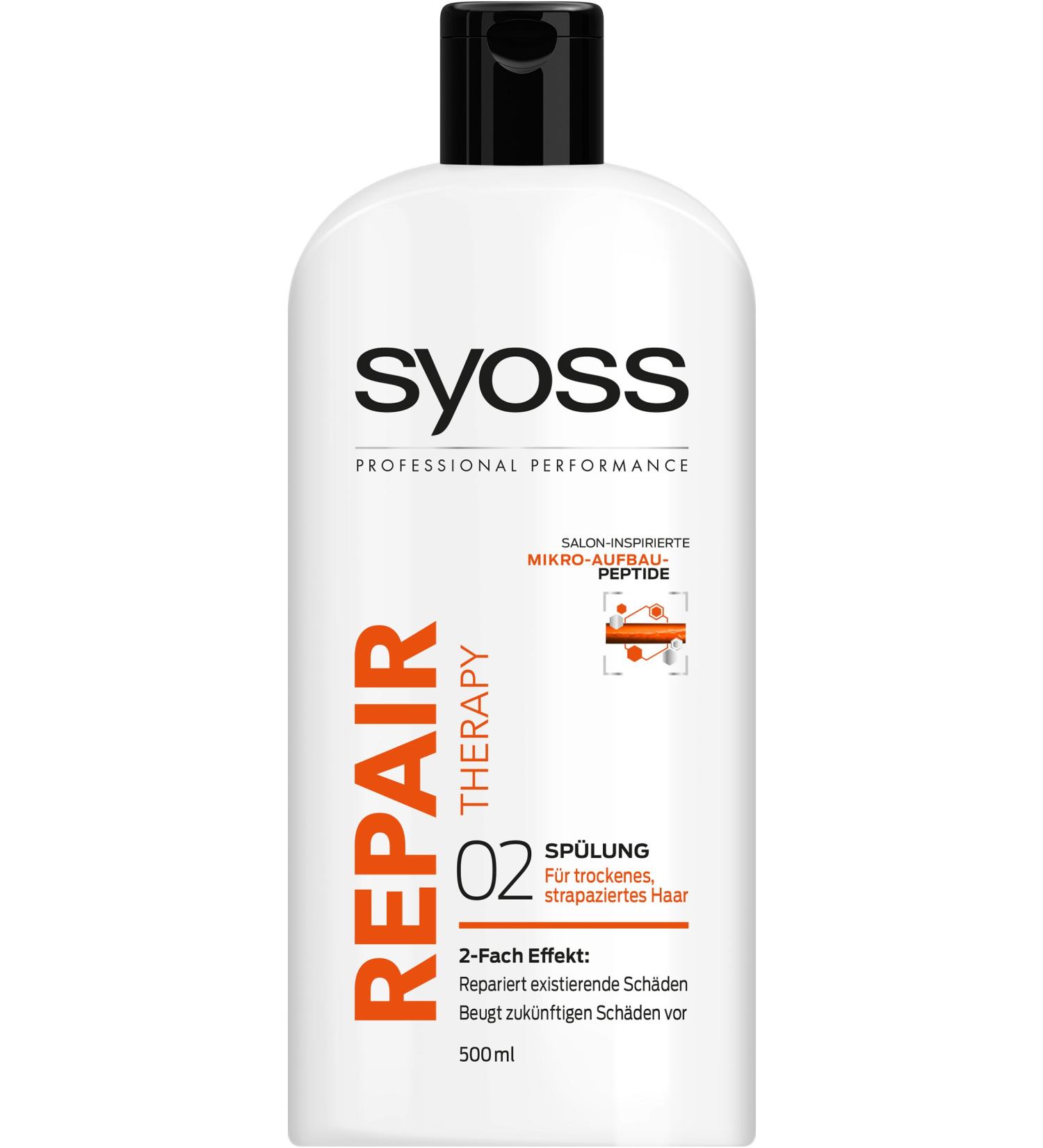 Syoss Repair Therapy Conditioner, Pack of 2 (2 x 500 ml)
