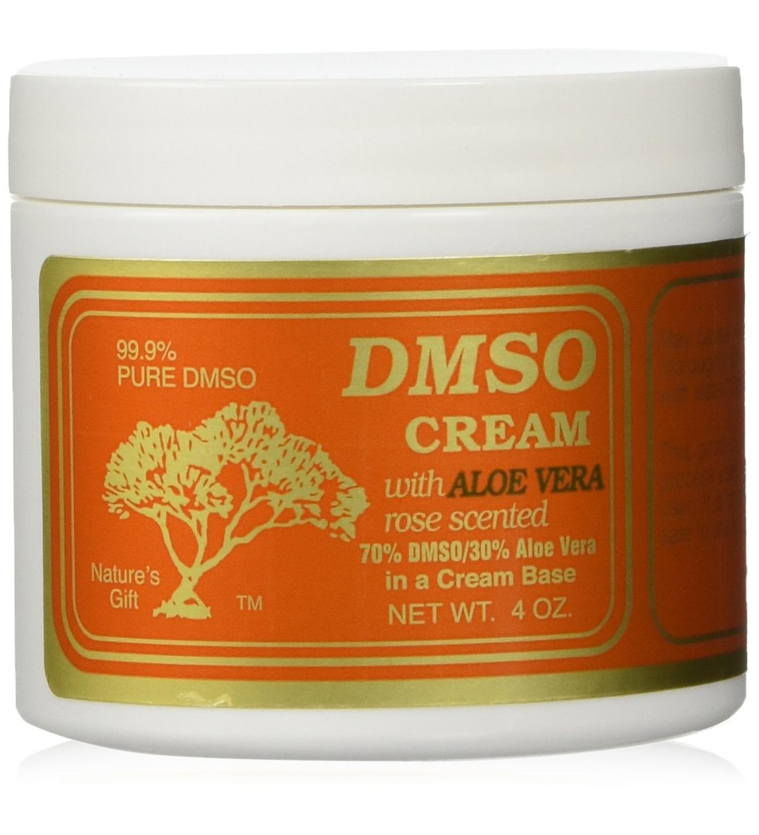 DMSO Cream with Aloe Vera - Rose Scented 4oz (1 Pack) - Buy Online on GoSupps.com